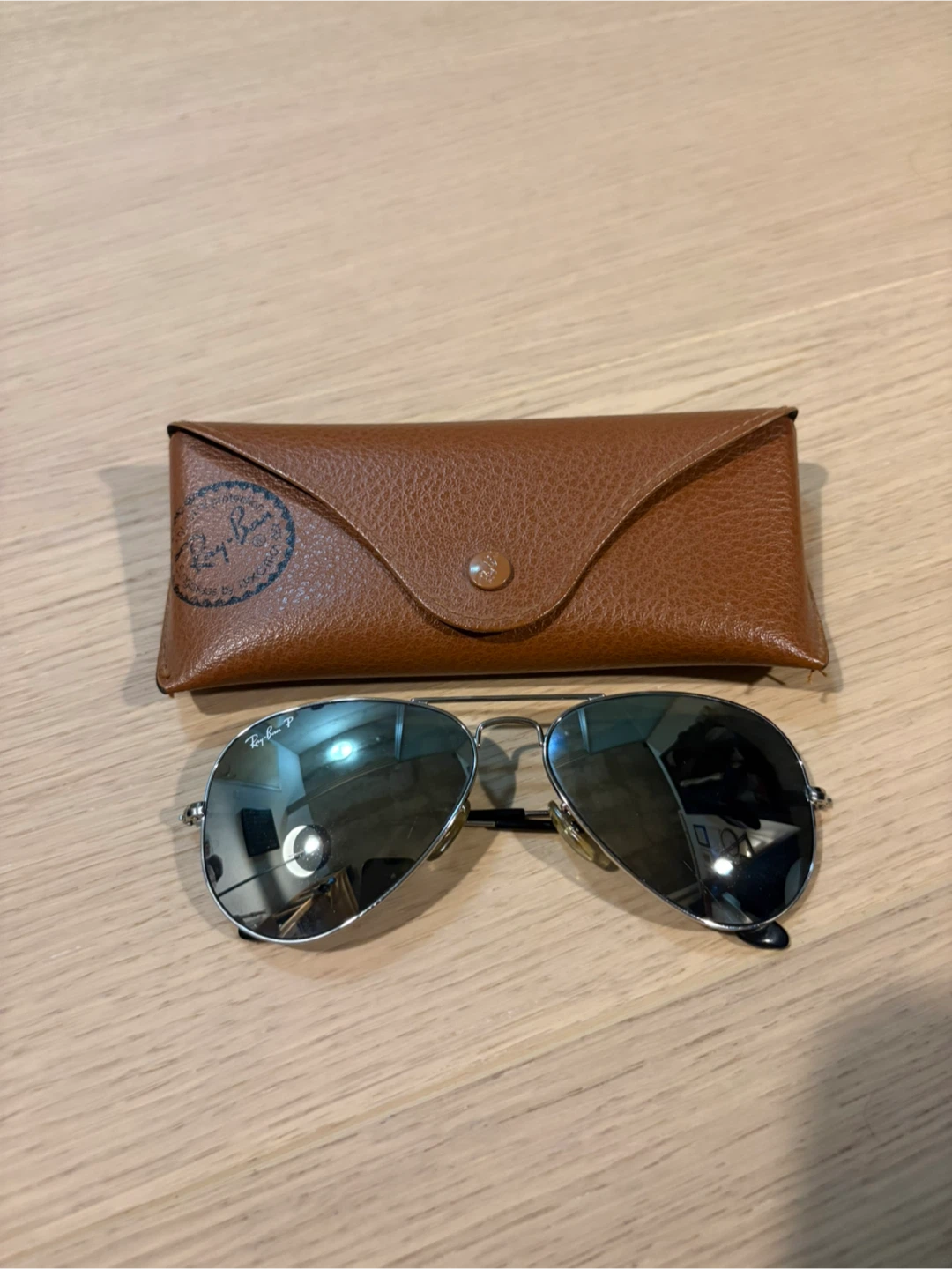 Ray-Ban Aviator Sunglasses with Case