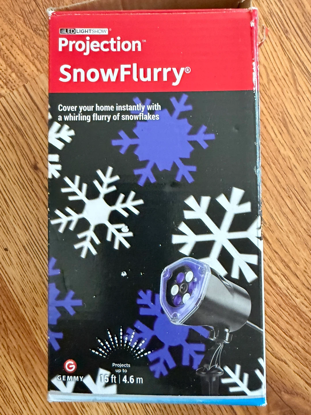 LED Lightshow Projection SnowFlurry Snowflake Projector