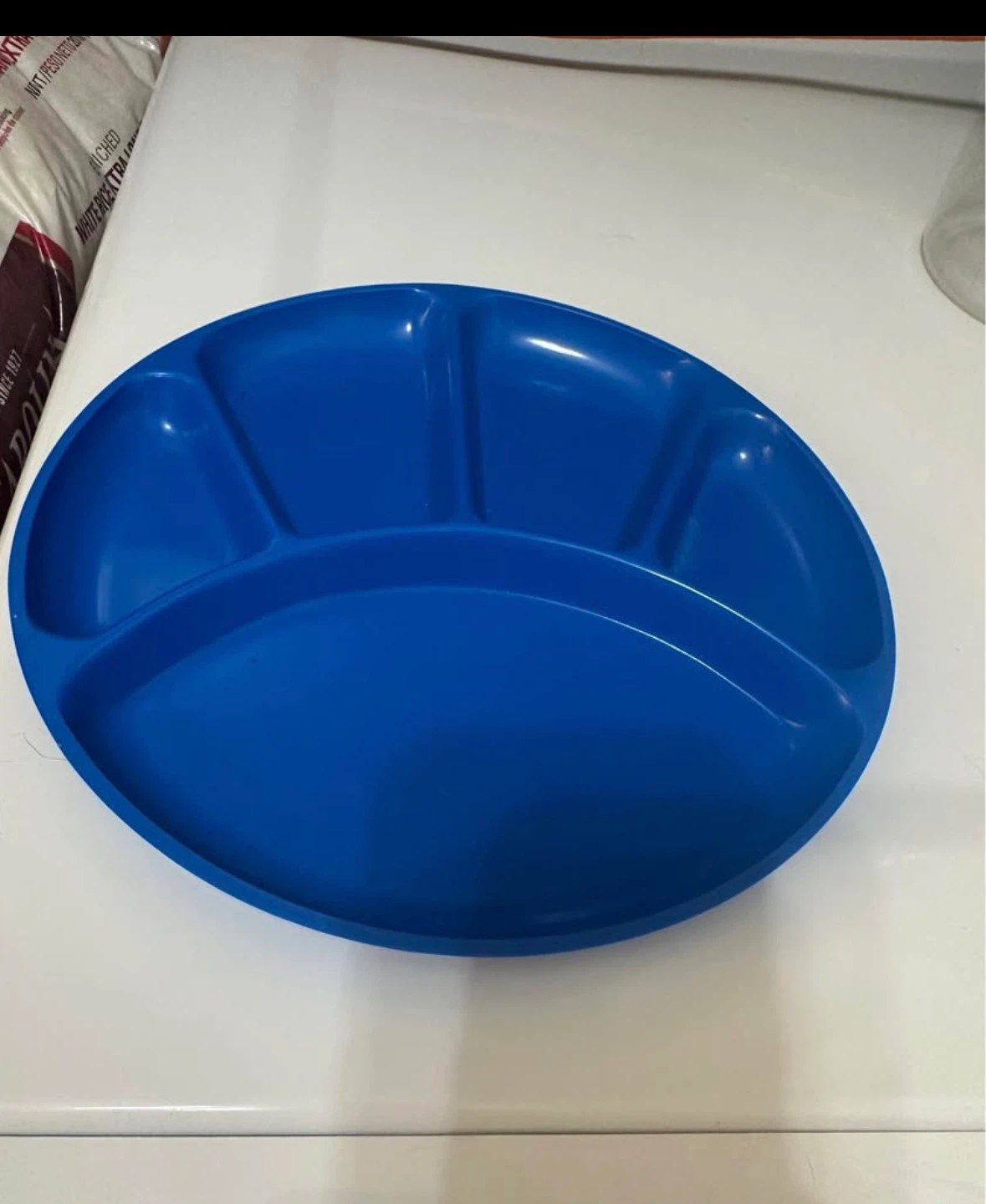 Blue Divided Toddler Plate