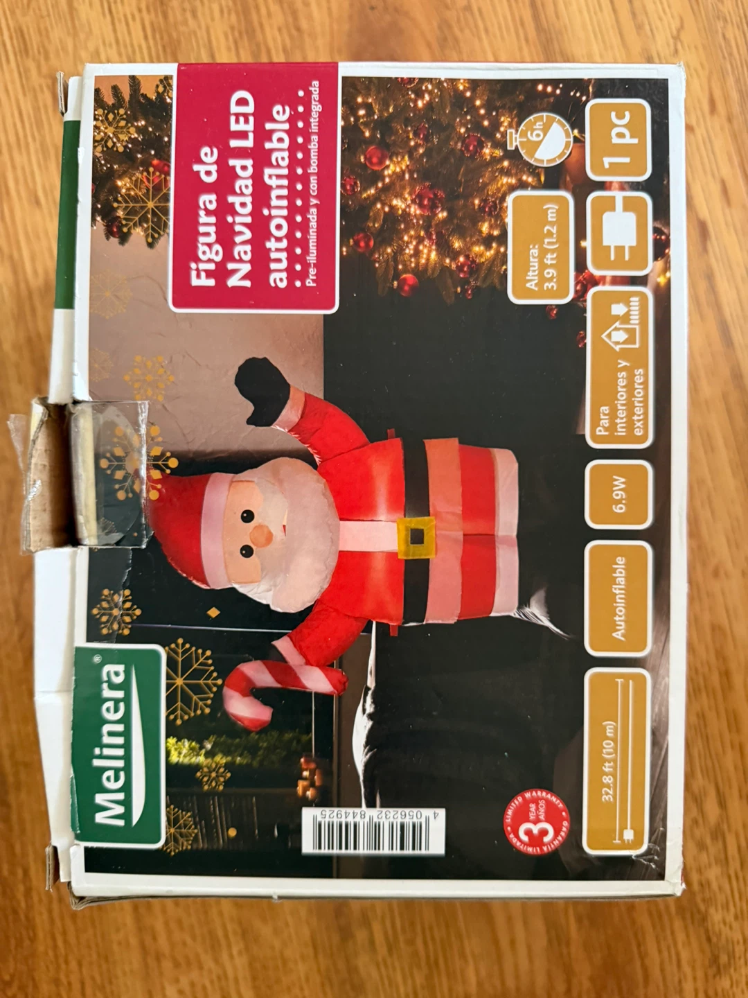 Melinera Inflatable Santa Claus LED Christmas Figure