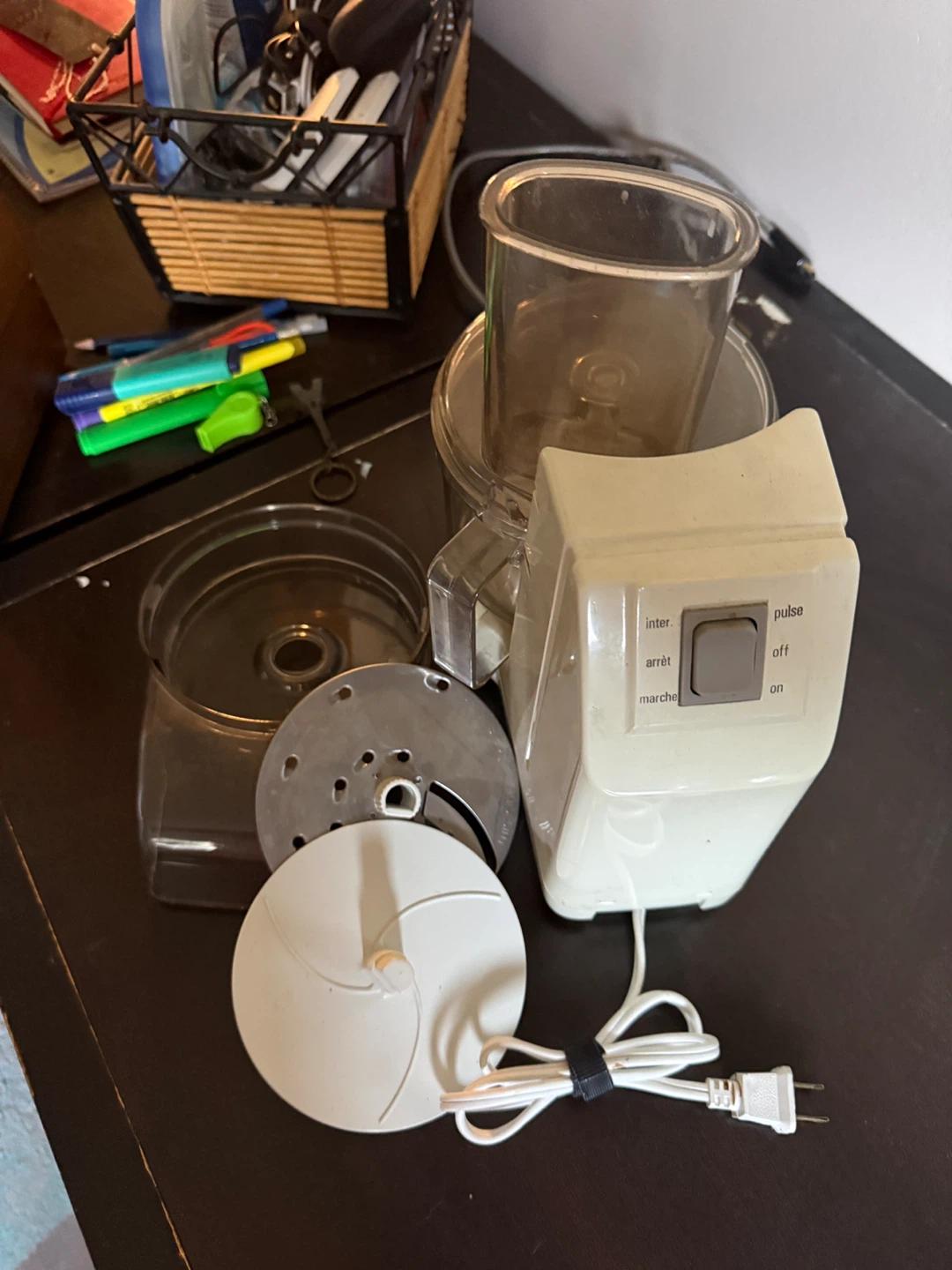 White Food Processor with Attachments - photo 2