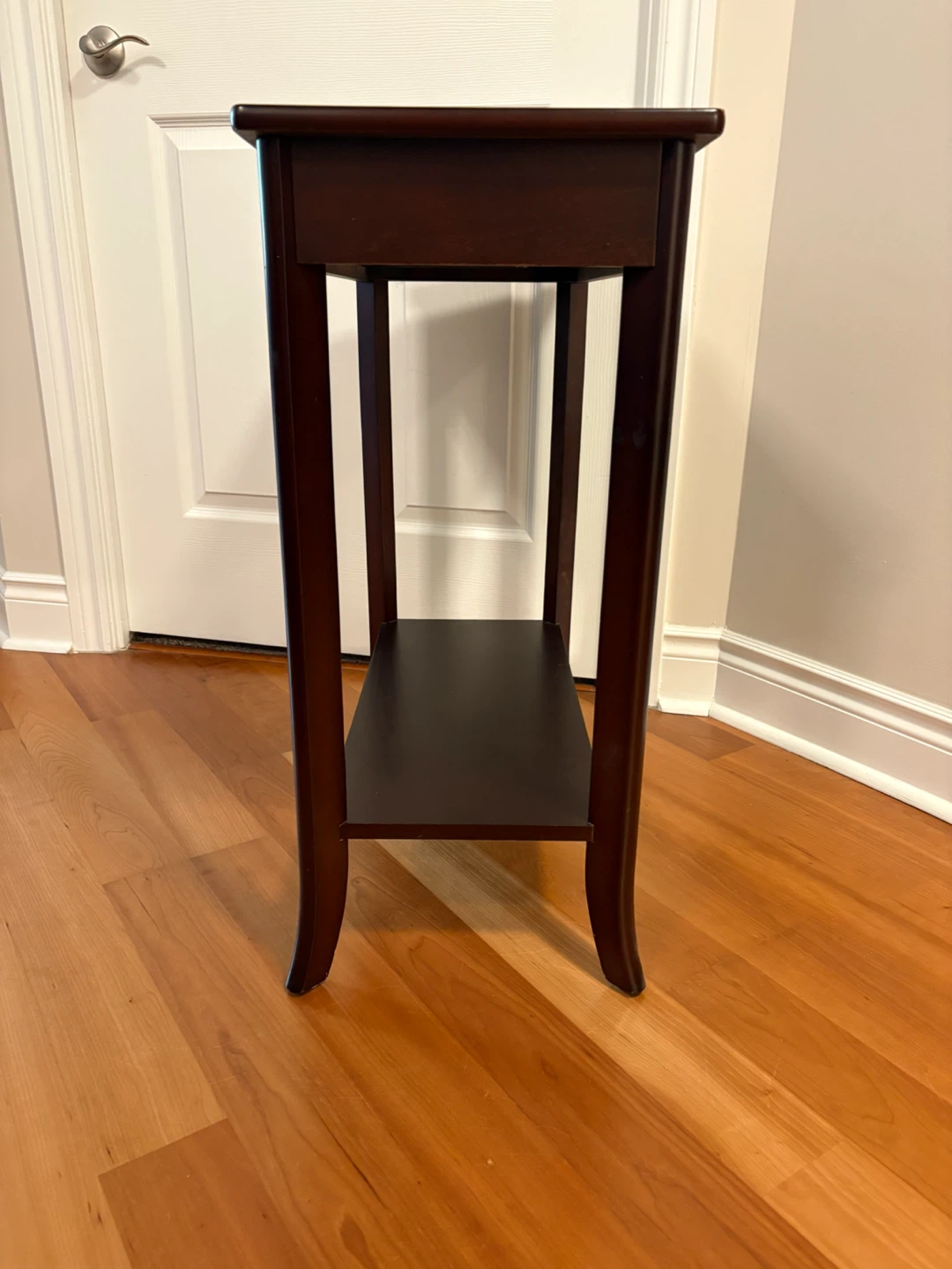 Dark Brown Console Table with Drawer - photo 3