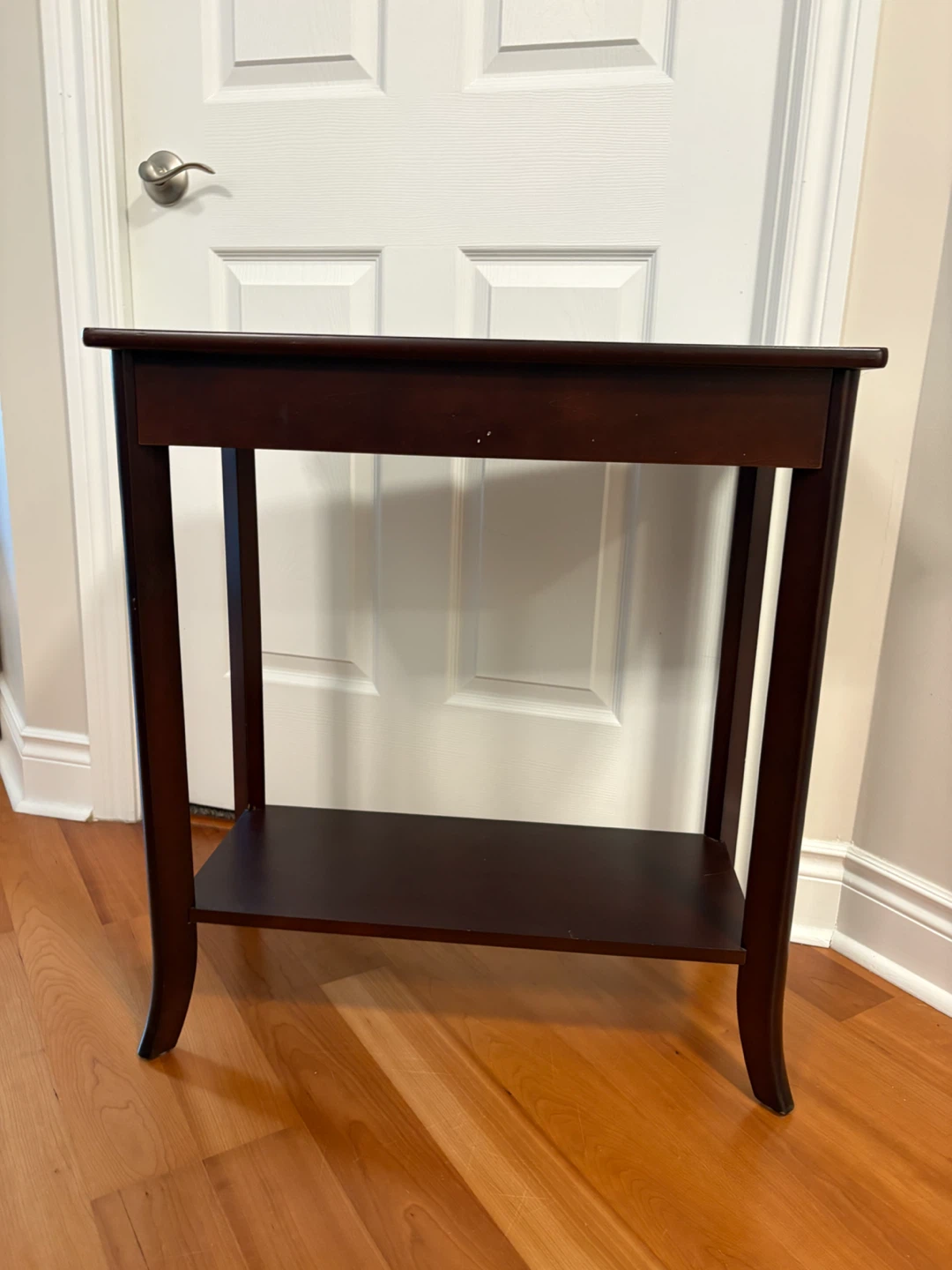 Dark Brown Console Table with Drawer - photo 4