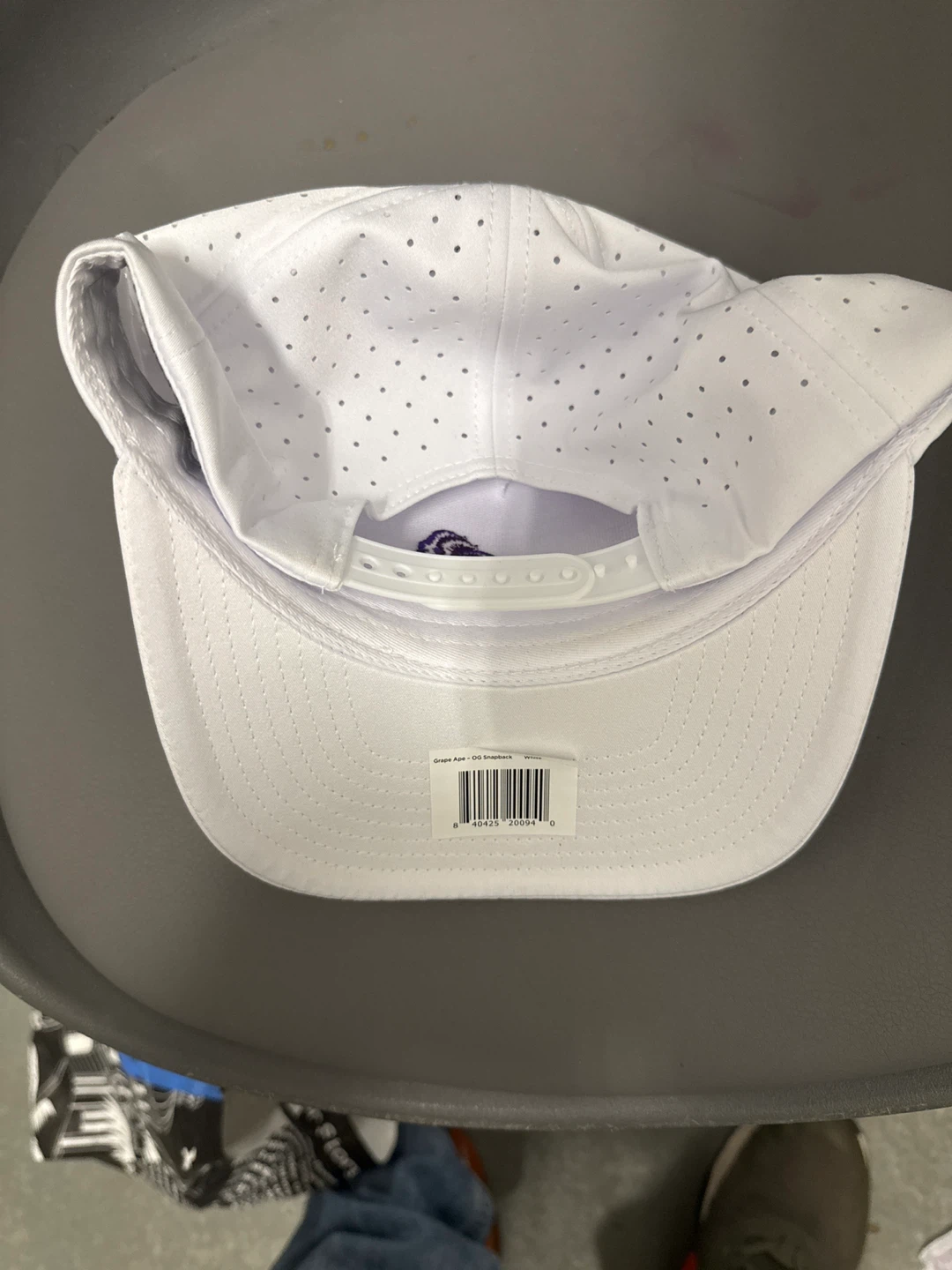 Waggle Grape Ape OG Snapback White Hat - photo 2