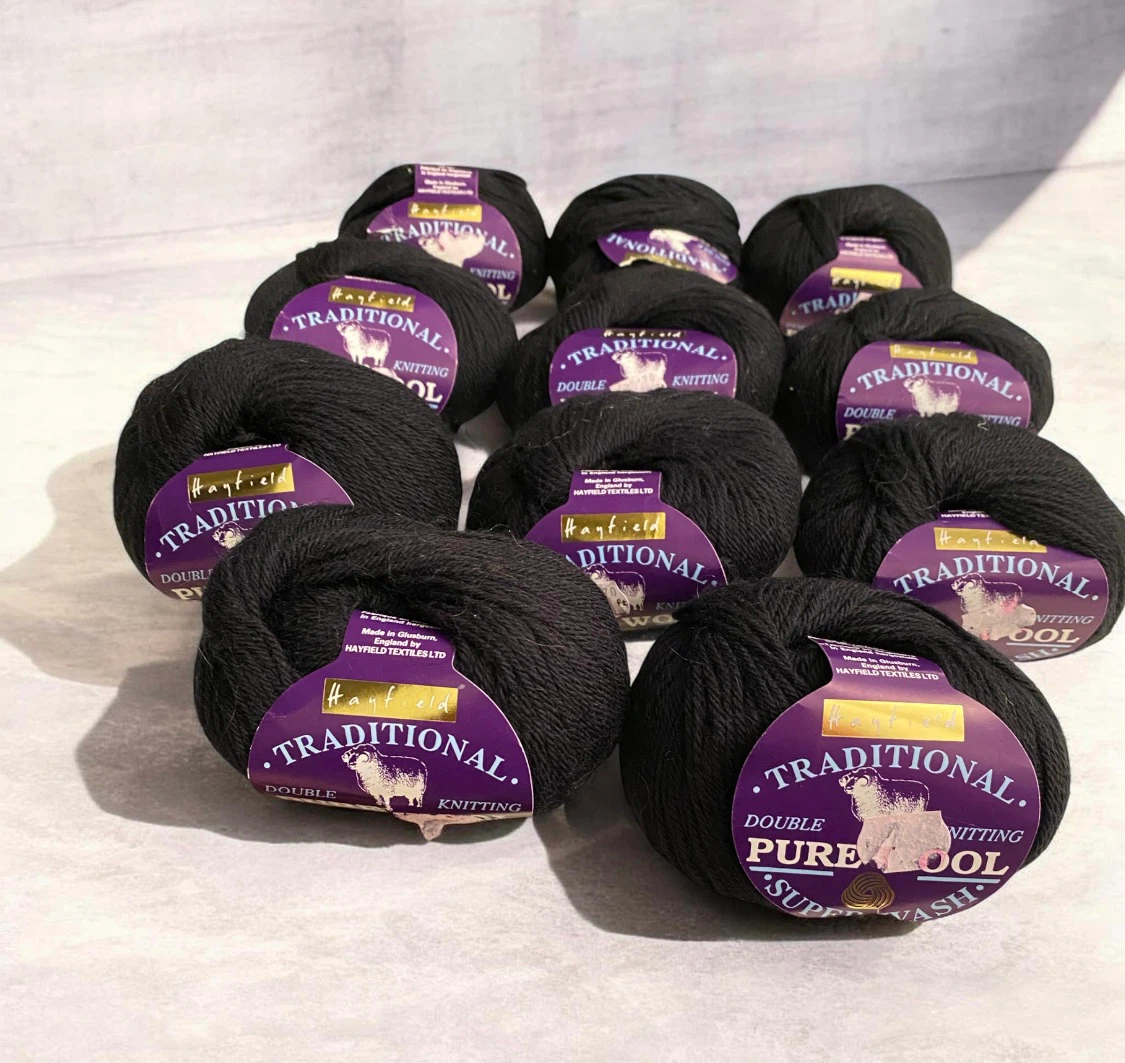 Hayfield Traditional Pure Wool Double Knitting Black 11 Balls - photo 2