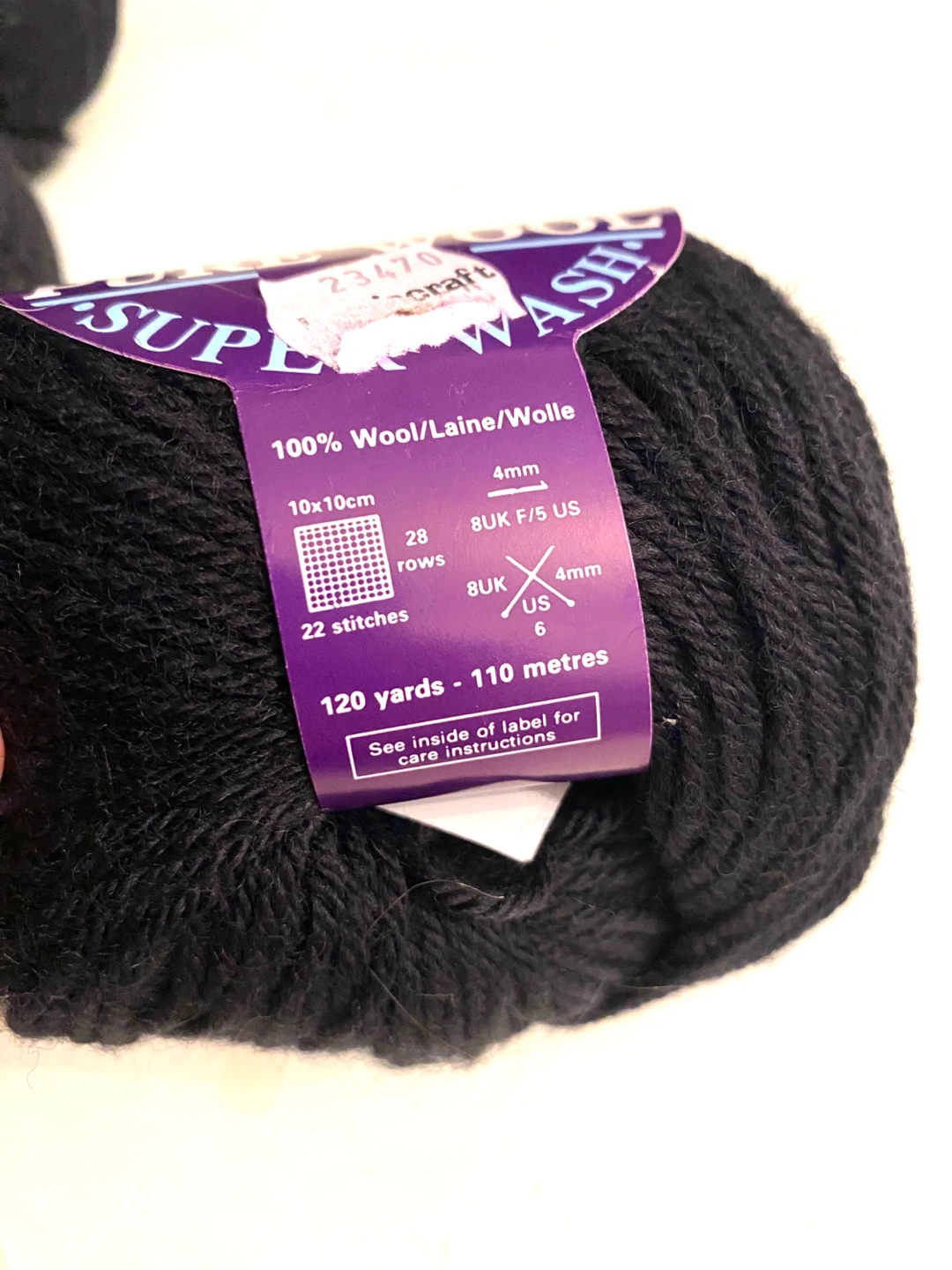 Hayfield Traditional Pure Wool Double Knitting Black 11 Balls - photo 3