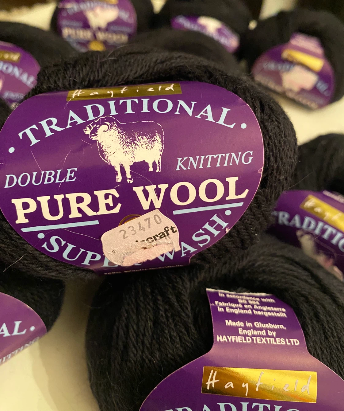 Hayfield Traditional Pure Wool Double Knitting Black 11 Balls - photo 5