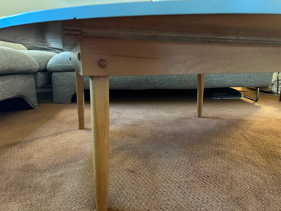 Blue round coffee table - photo 3