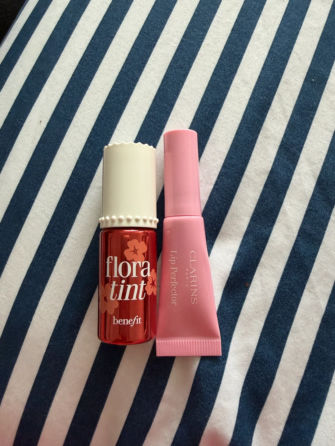 Benefit Flora Tint & Clarins Lip Perfector