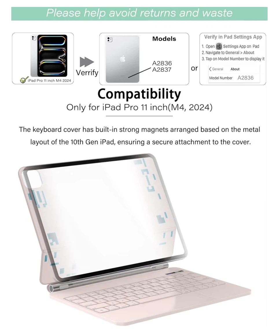 11 Inch Apple Tablet Keyboard Case - photo 5