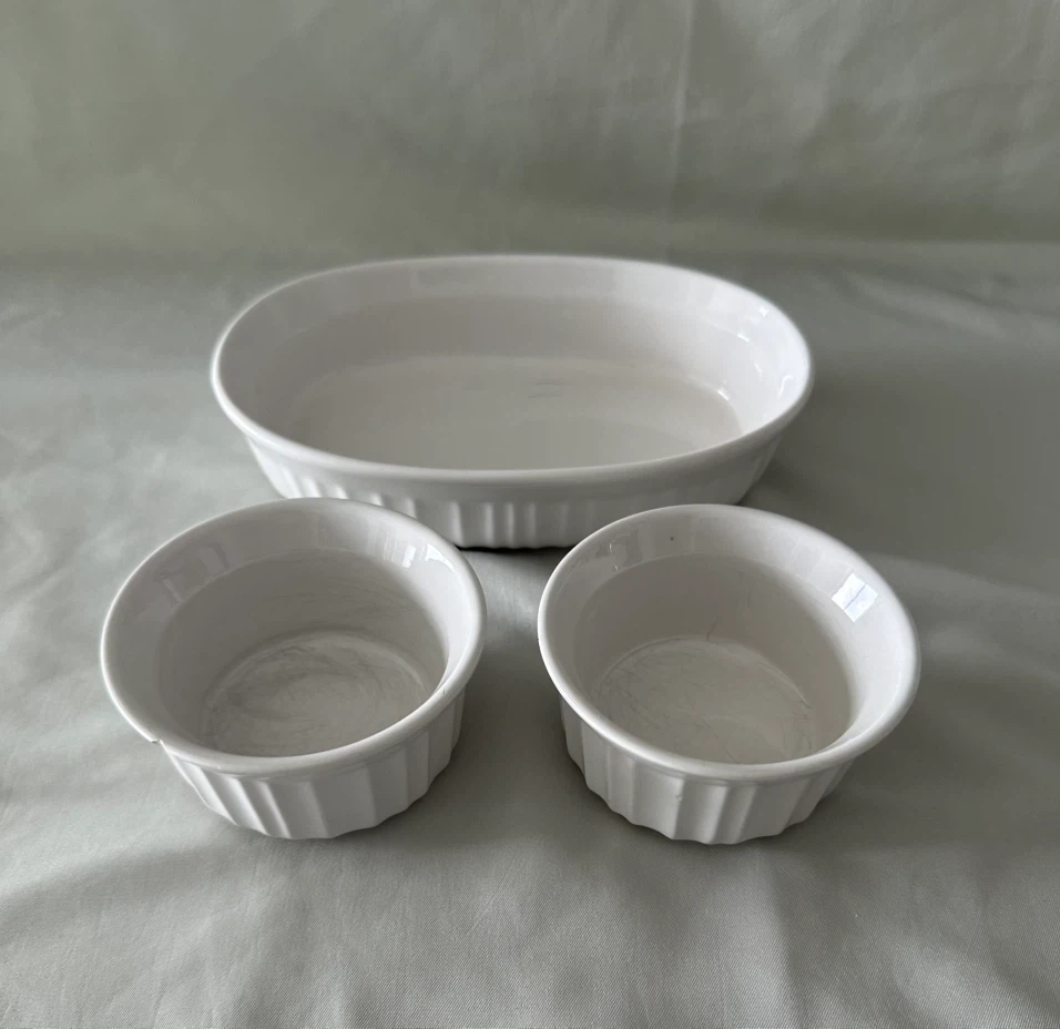 CorningWare French White Ramekin 3 Piece Set