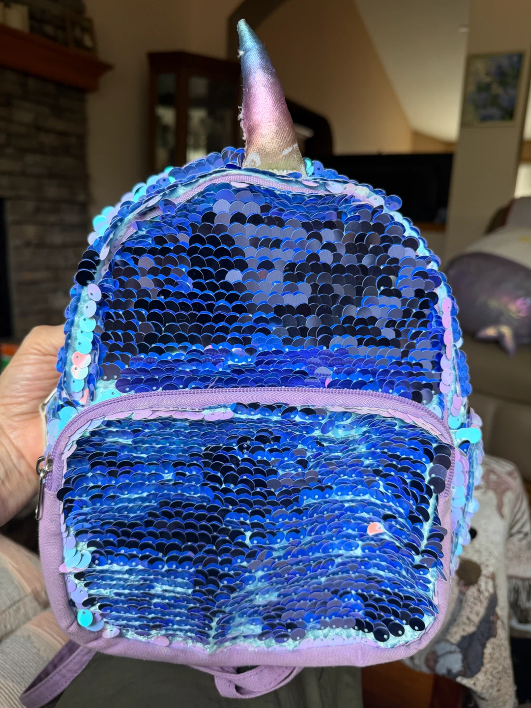 Unicorn Sequin Backpack - photo 2