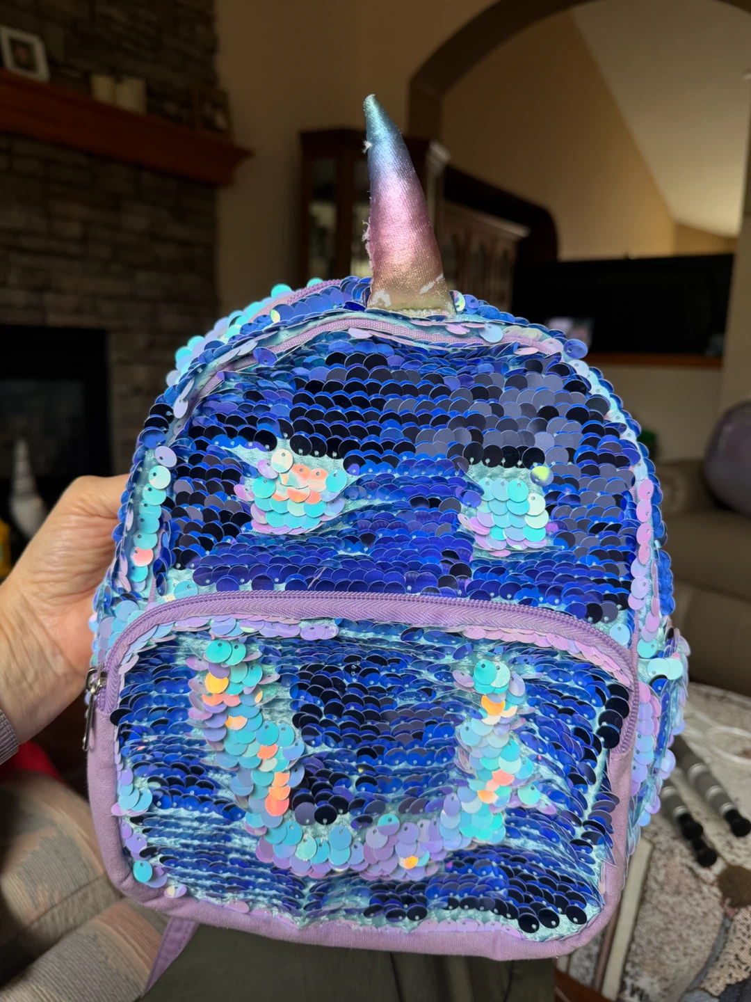 Unicorn Sequin Backpack - photo 3