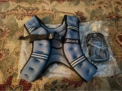 New BAGAIL 12lbs Weighted Vest with Detachable Phone Pouch