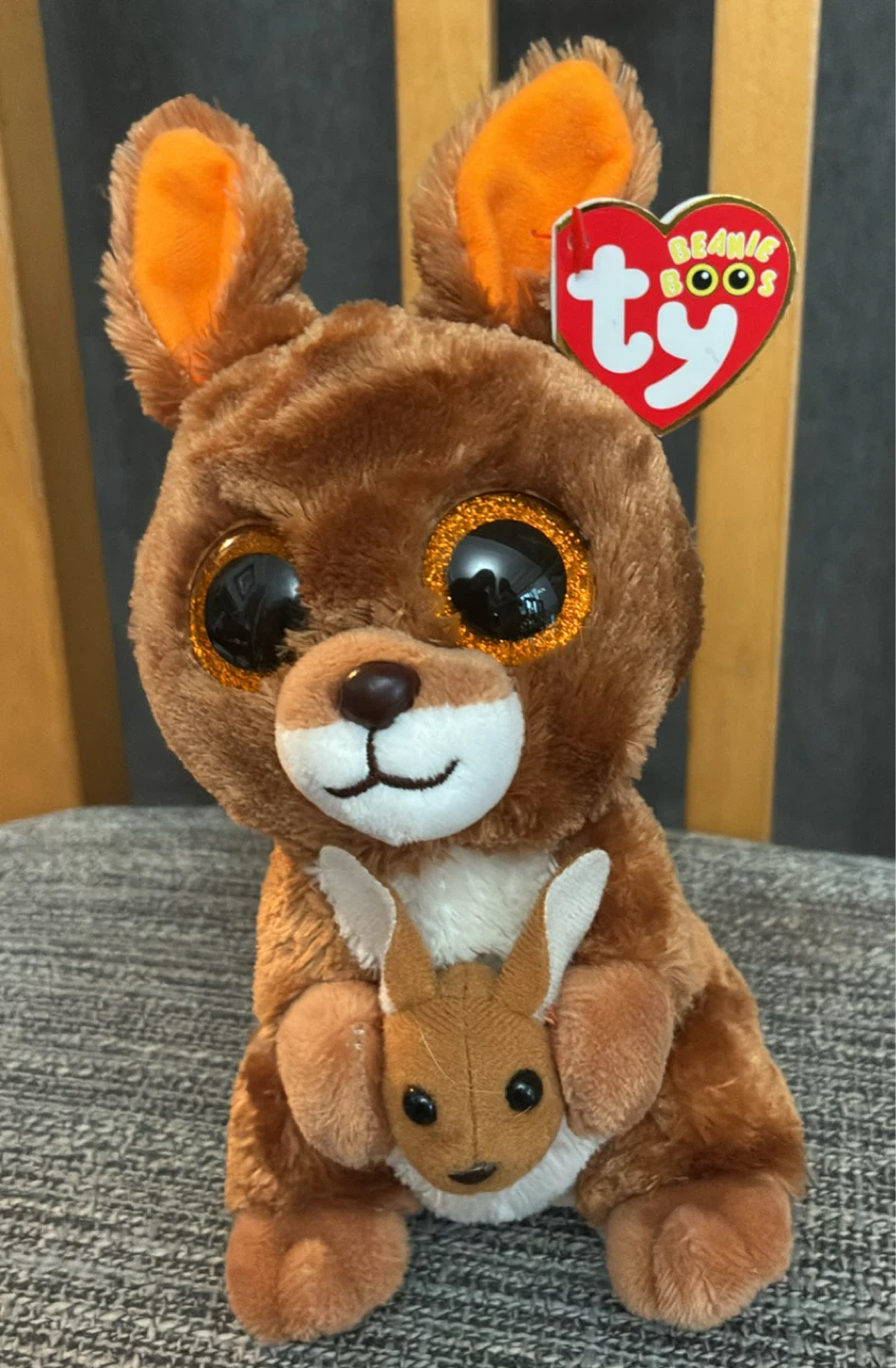 New w tags Beanie Boo's Kipper Kangaroo Plush Toy