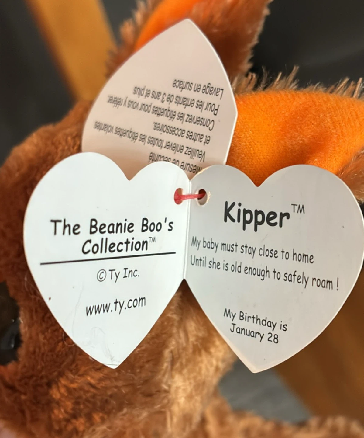 New w tags Beanie Boo's Kipper Kangaroo Plush Toy - photo 2