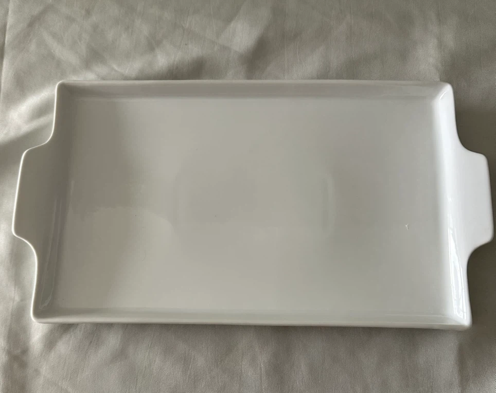 Maison Blanc White Porcelain Serving Tray