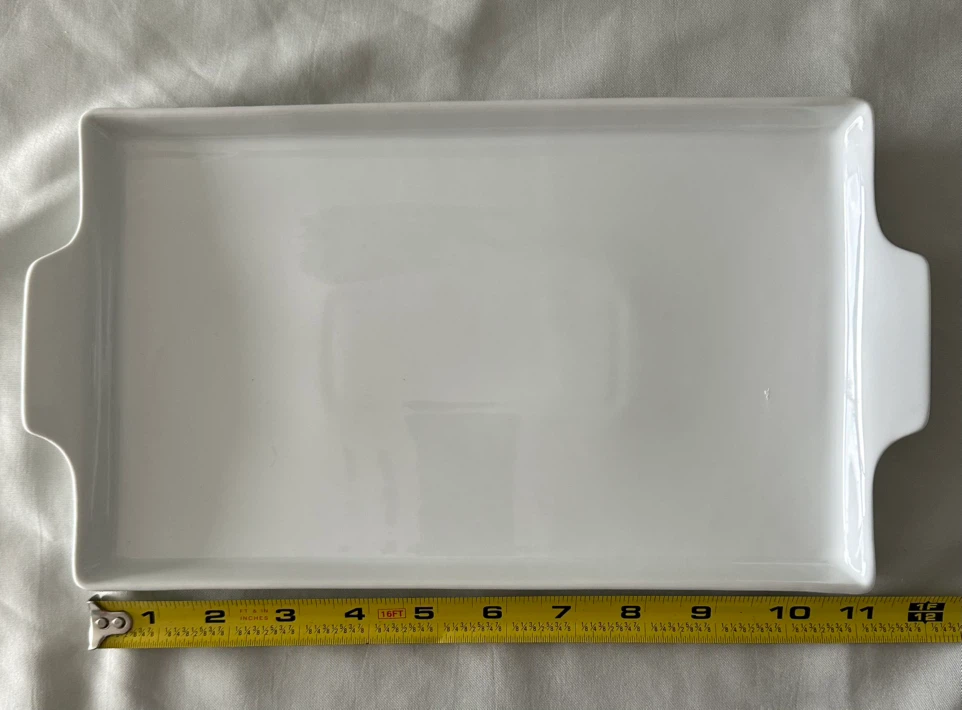 Maison Blanc White Porcelain Serving Tray - photo 2
