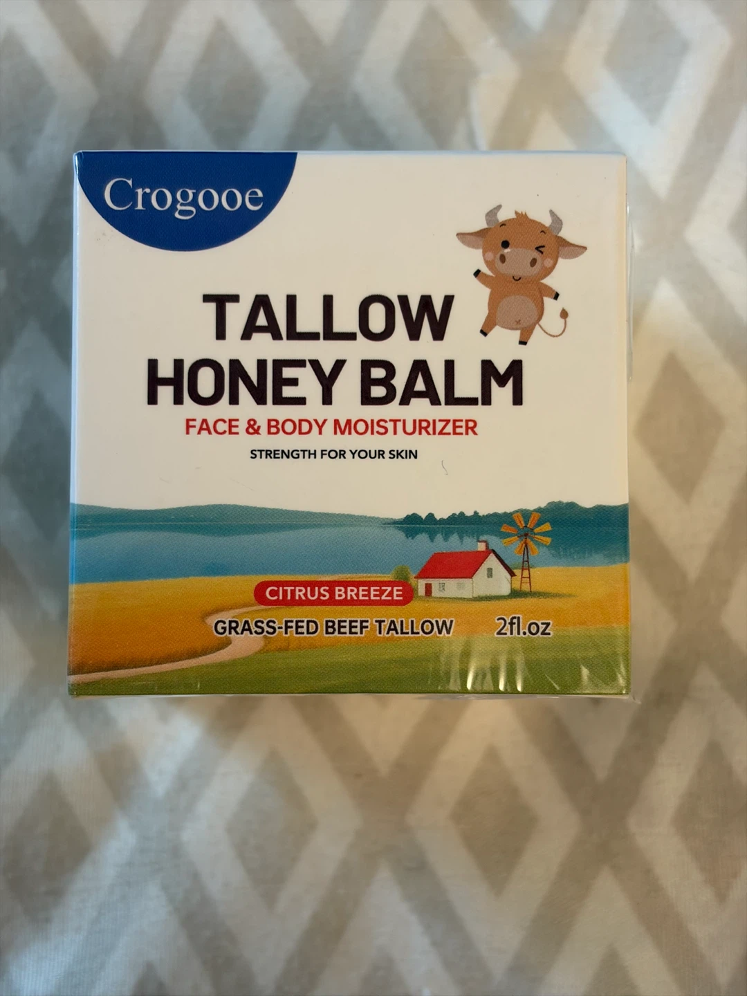 Crogooe Tallow Honey Balm Face & Body Moisturizer 2 fl oz