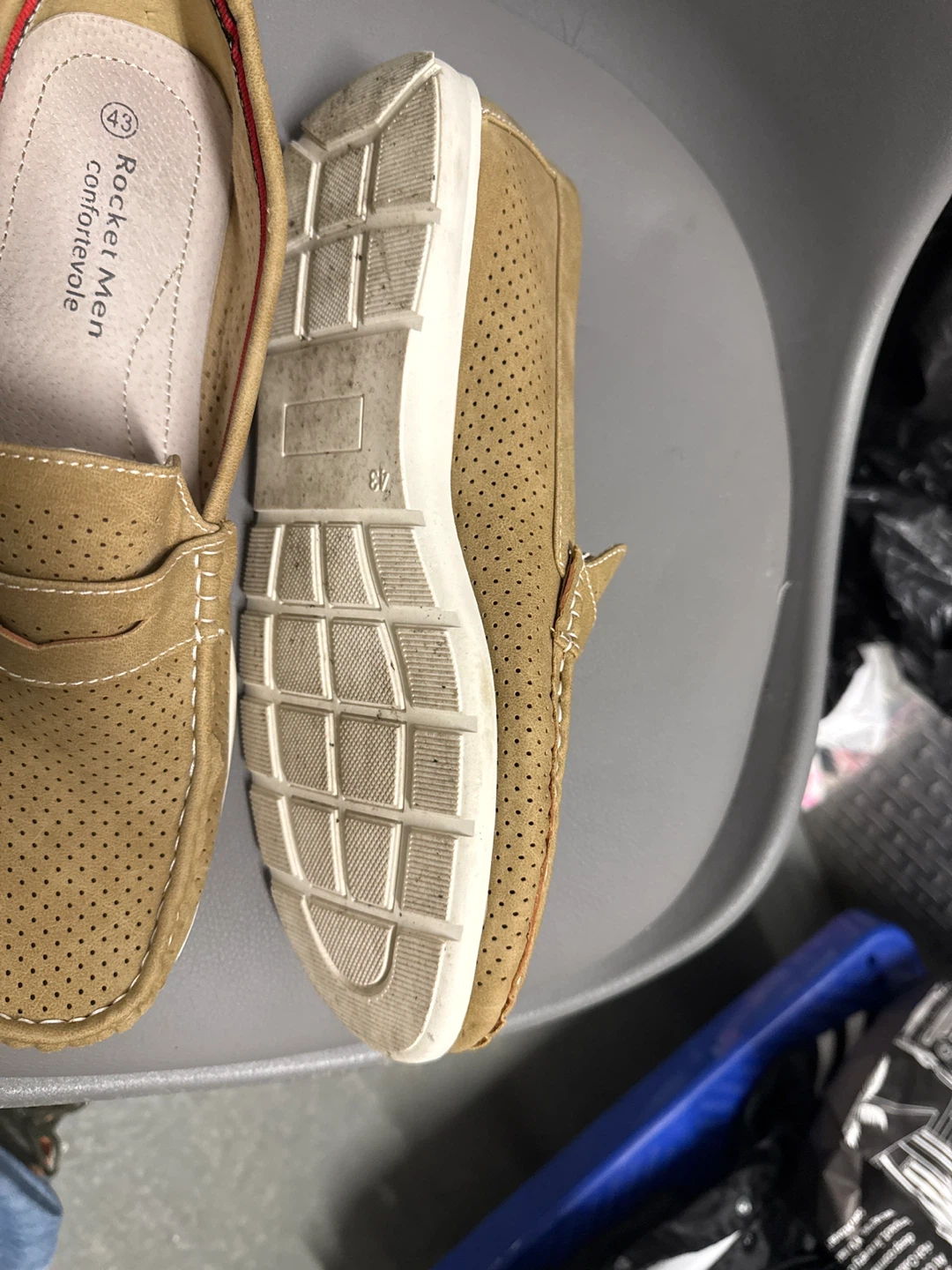 Rocket Men Loafer Shoes - Size 43 Tan - photo 3