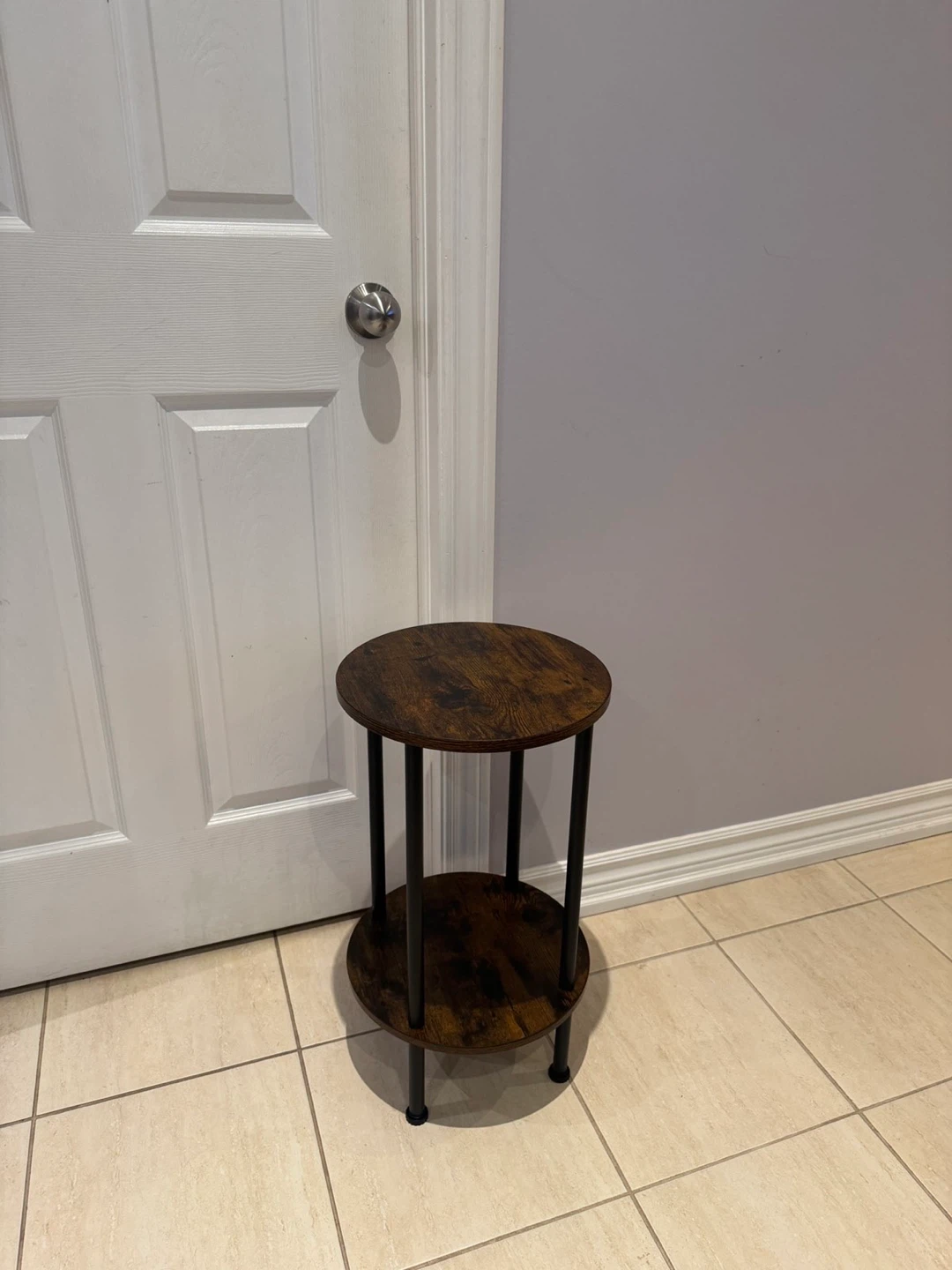 Two-Tier Round Side Table