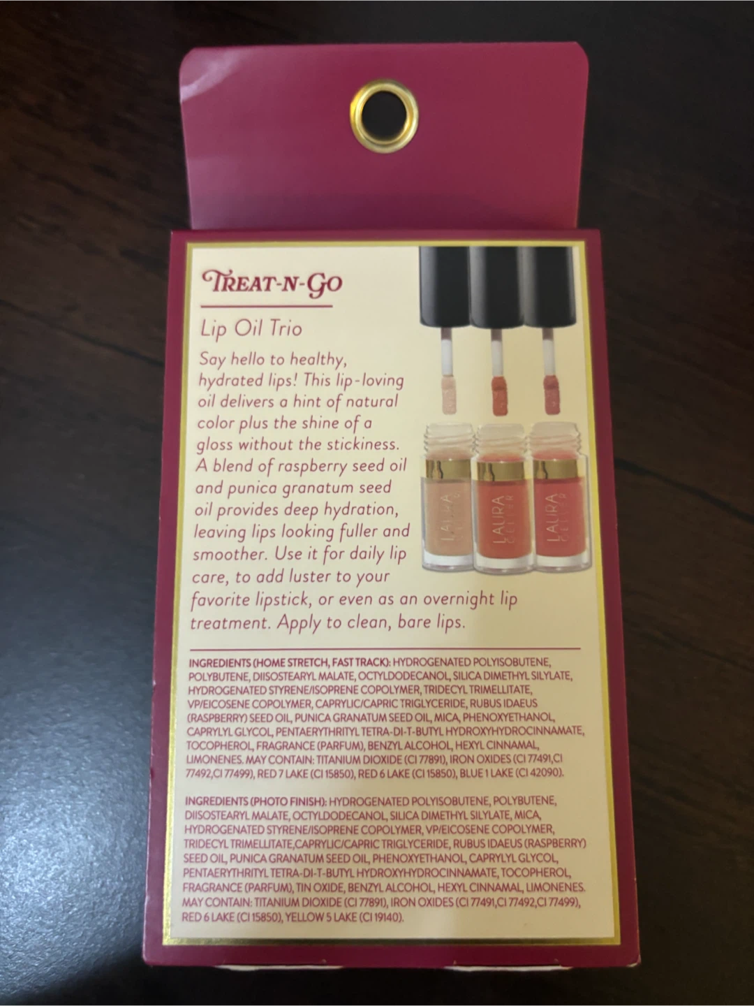 NEW-Laura Geller Treat-N-Go Lip Oil Trio - photo 2