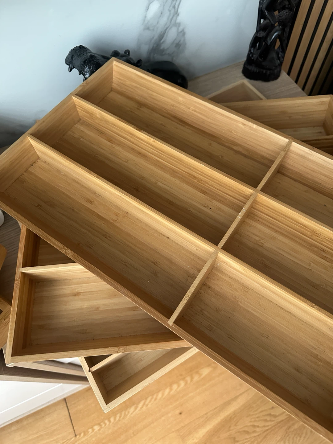 NEW IKEA UPPDATERA BAMBOO CLOSET DRAWER ORGANIZER TRAYS - photo 4
