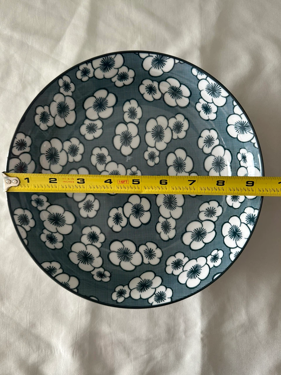 Floral Ceramic Shallow Serving Bowl - photo 3