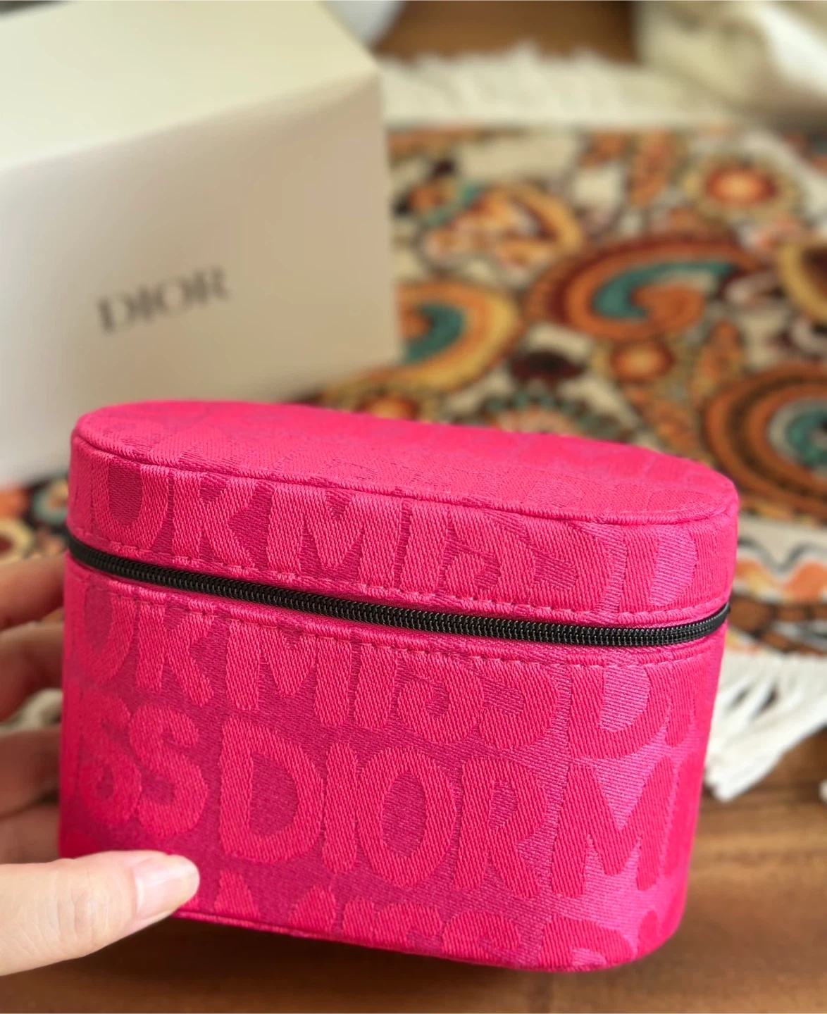 BNIB Dior Pink Miss Dior Cosmetic Travel Case