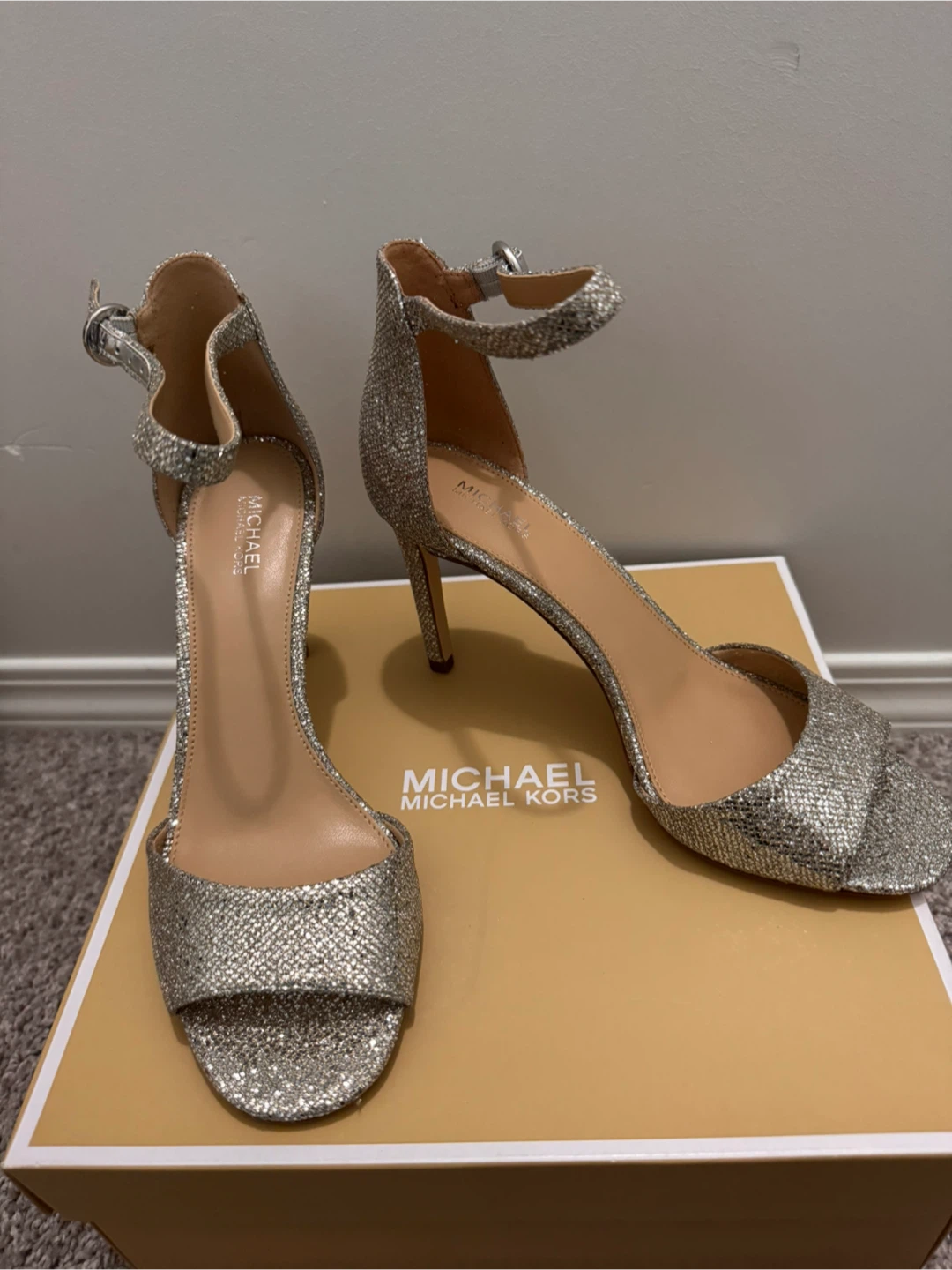 Michael Kors Glitter Ankle Strap Heels - photo 5