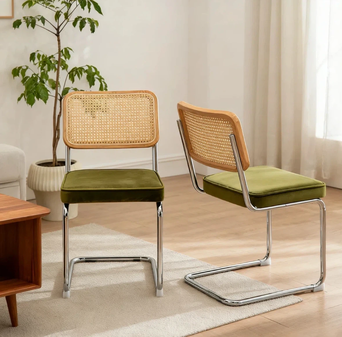 (LIKE NEW!)Mid-Century Style Dining Chairs-set of 2