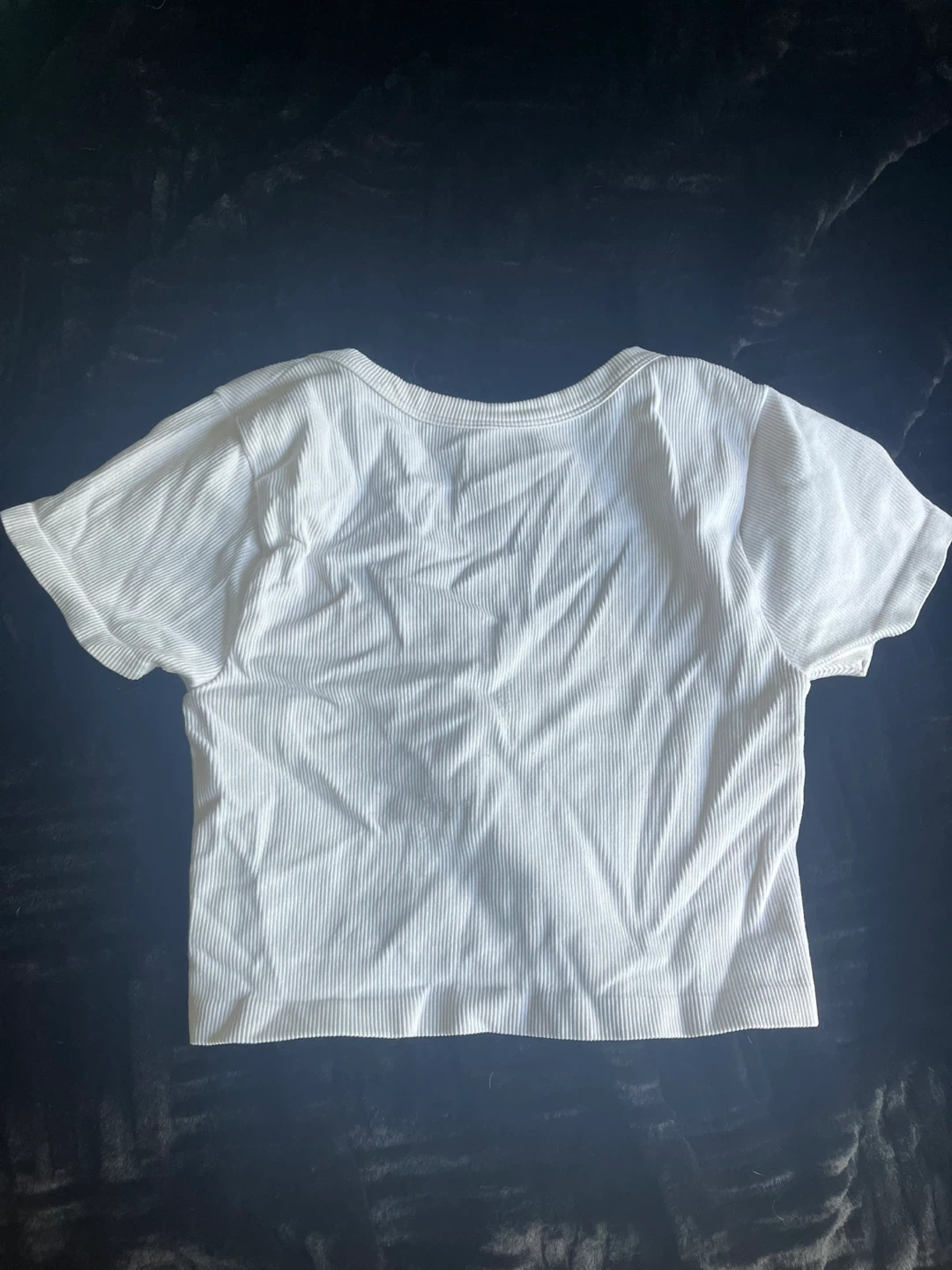Streetwear Society white ribbed crop top size medium - photo 2