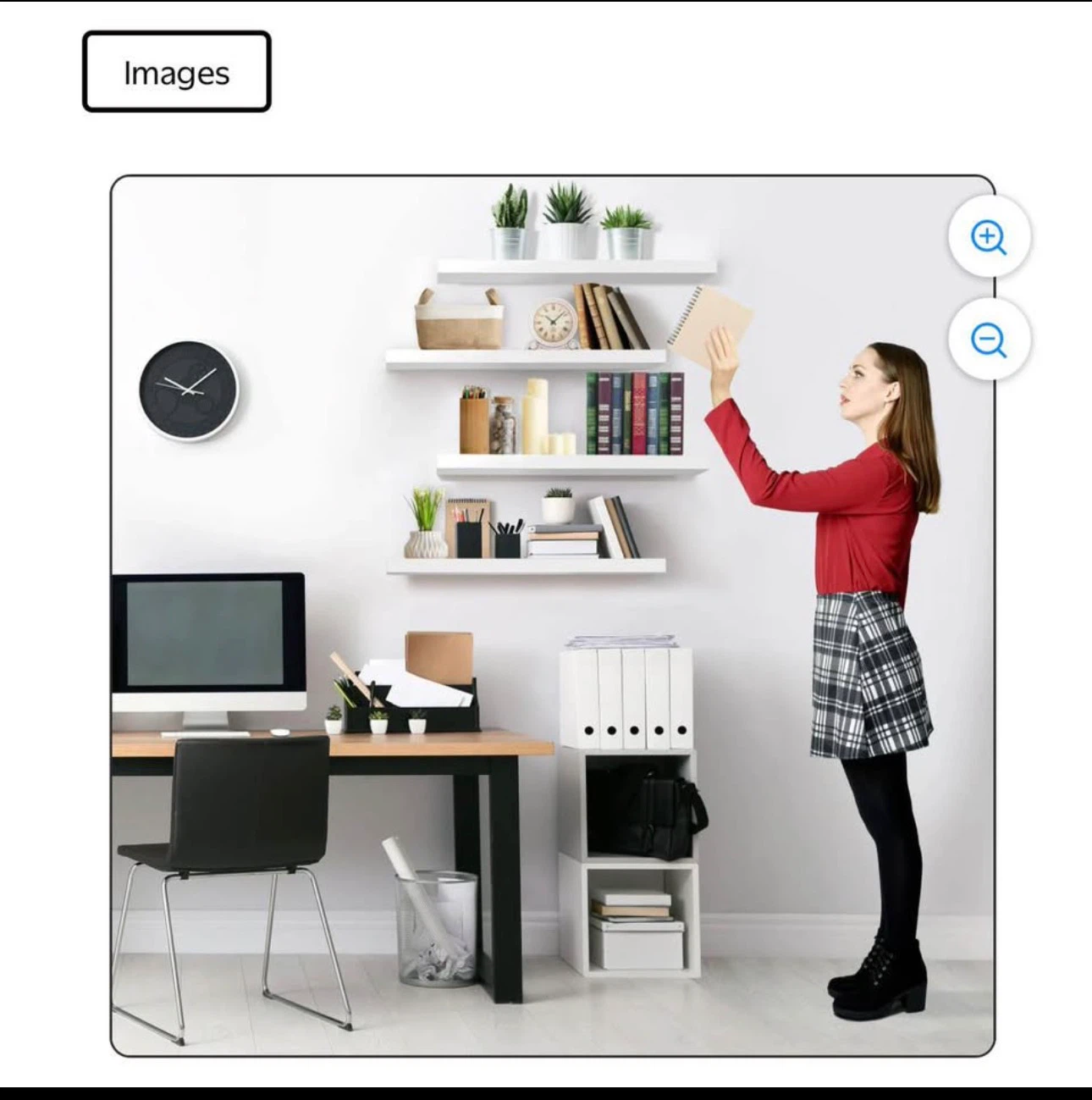 SORBUS Floating Wall Shelf - White - photo 3
