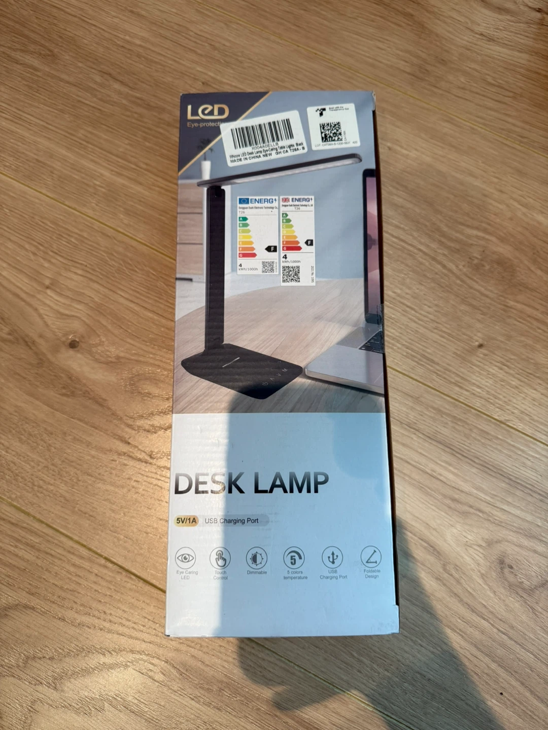 (New) Black LED Desk Lamp with USB Charging Port - photo 3