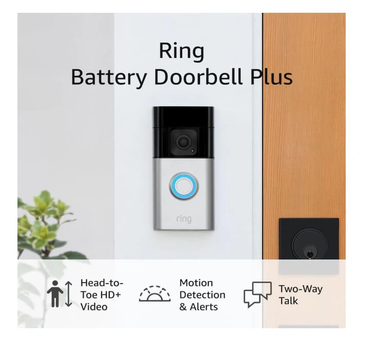 Ring Battery Doorbell Plus - 2nd Gen - With Accessories