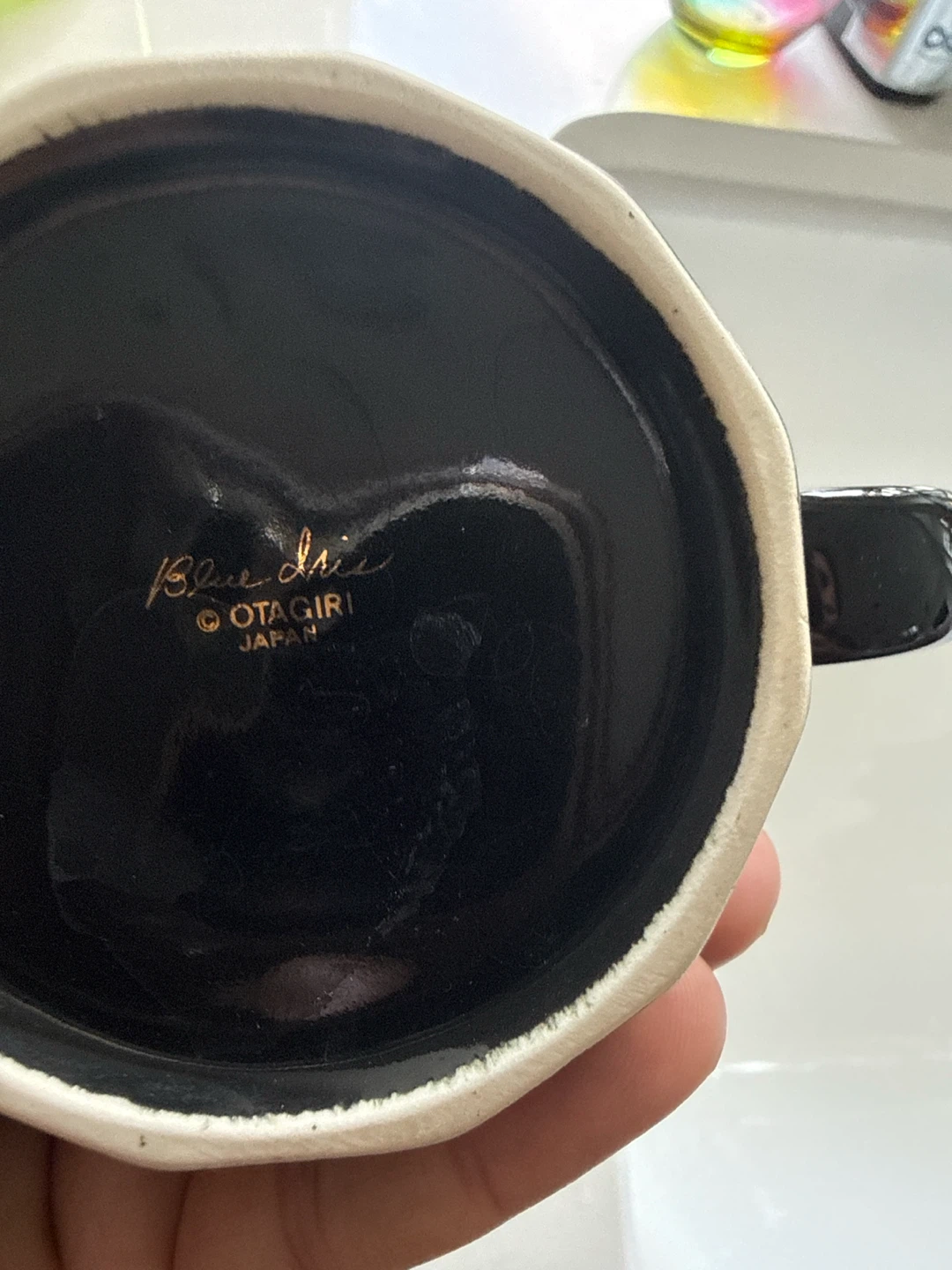 Set of 9  Vintage and Discontinued Otagiri Black Iris Mugs - photo 4
