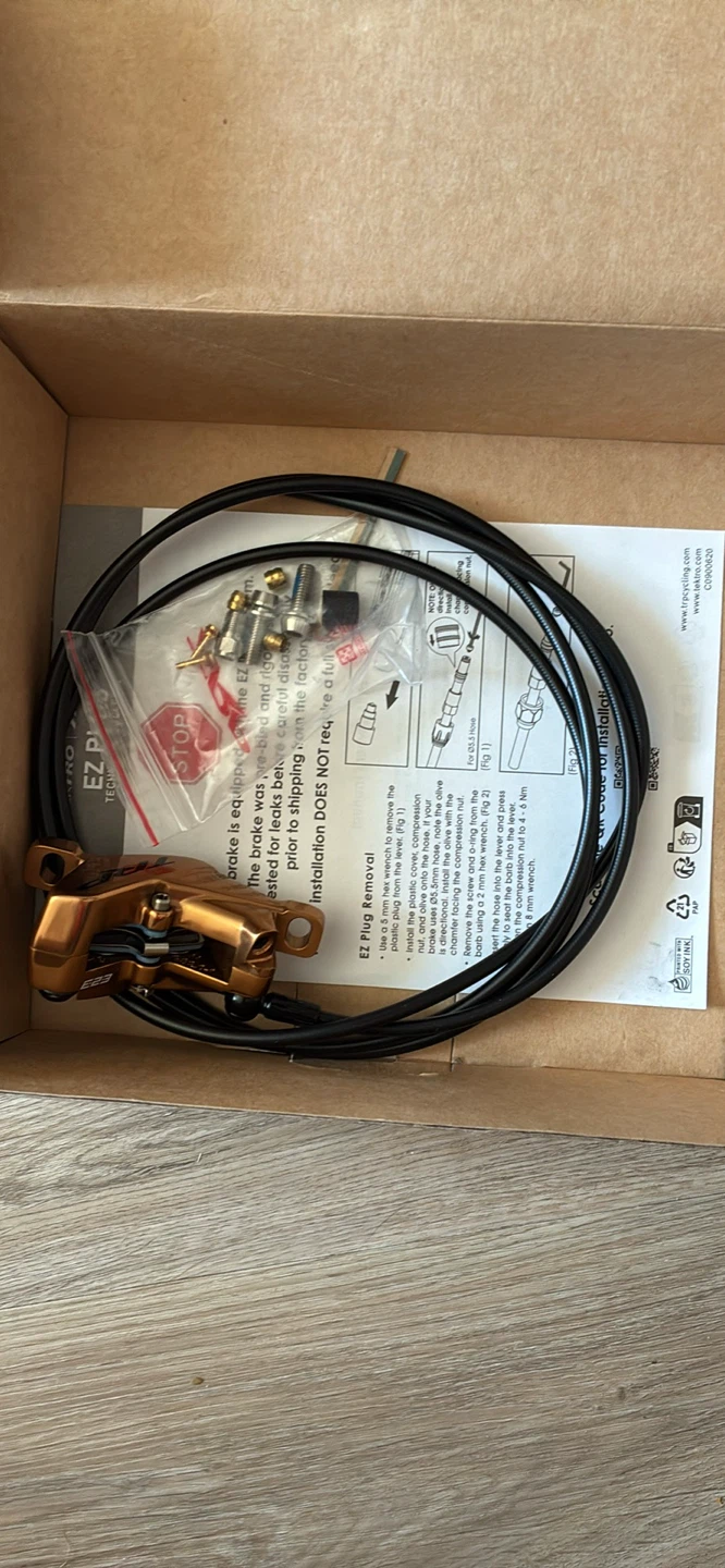 TRP Rear EVO PRO-RH HD-M9040 Disc Brake Gold - photo 4
