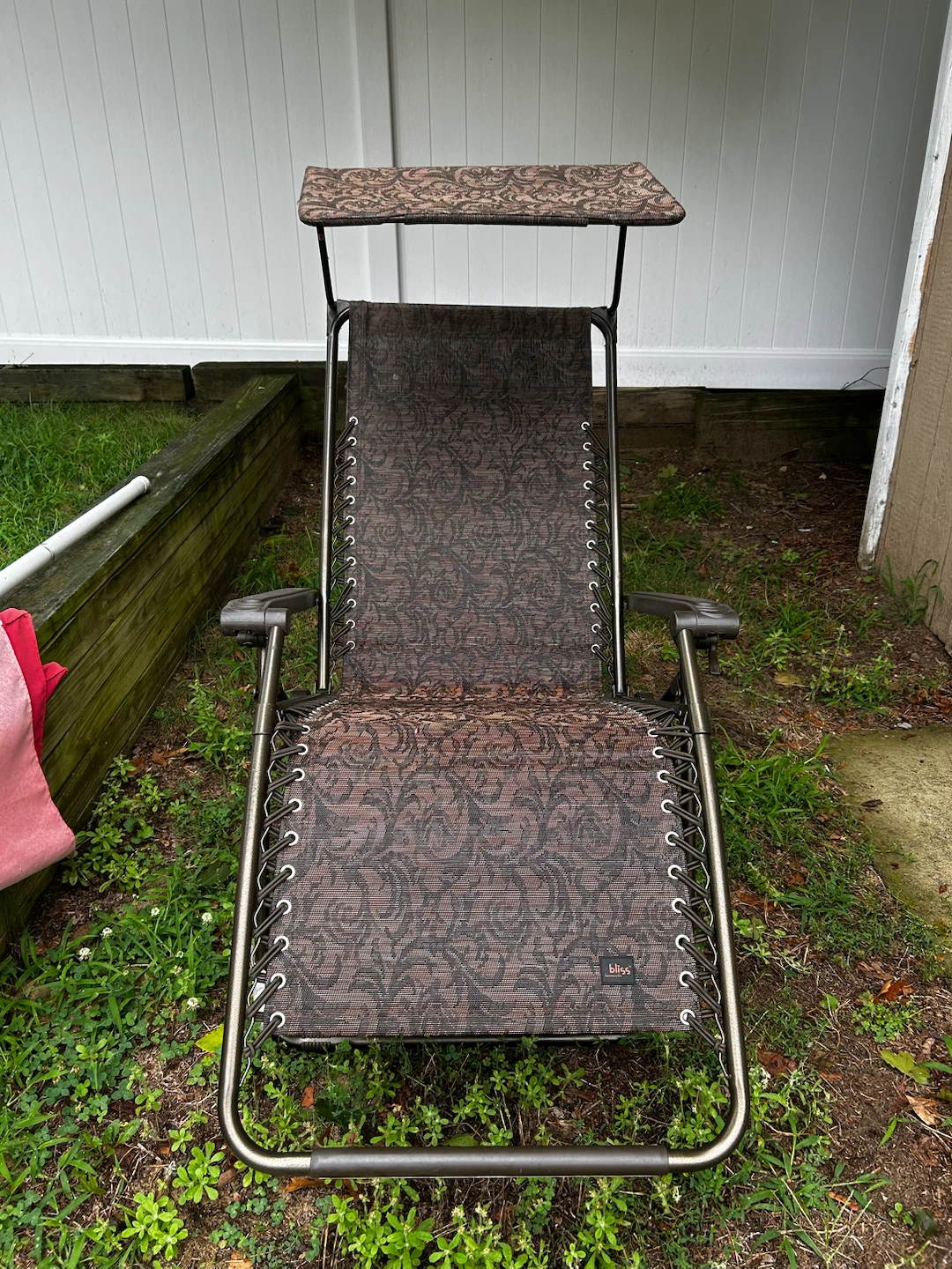 Bliss Zero Gravity Chair - Brown Floral Pattern