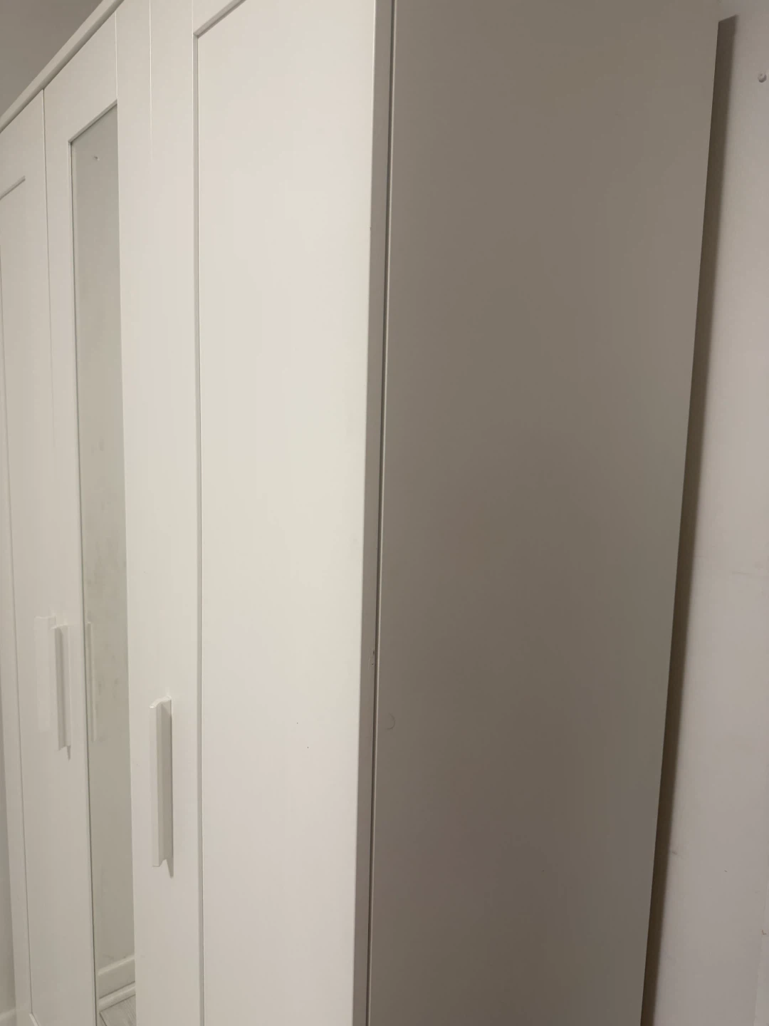 IKEA White 3-Door Wardrobe with Mirror - photo 4