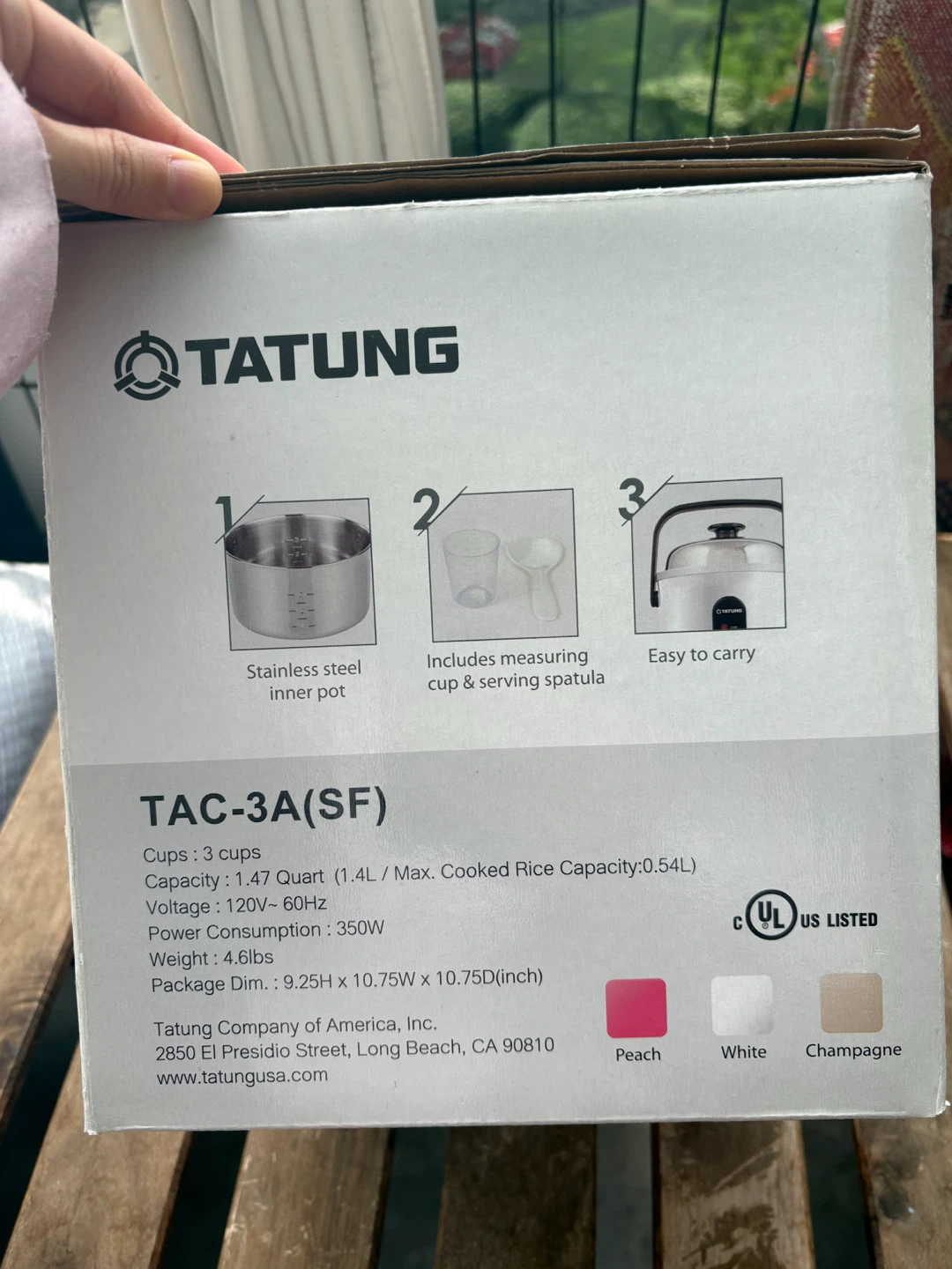 Tatung Cooker TAC-3A(SF) NEW IN BOX - photo 2
