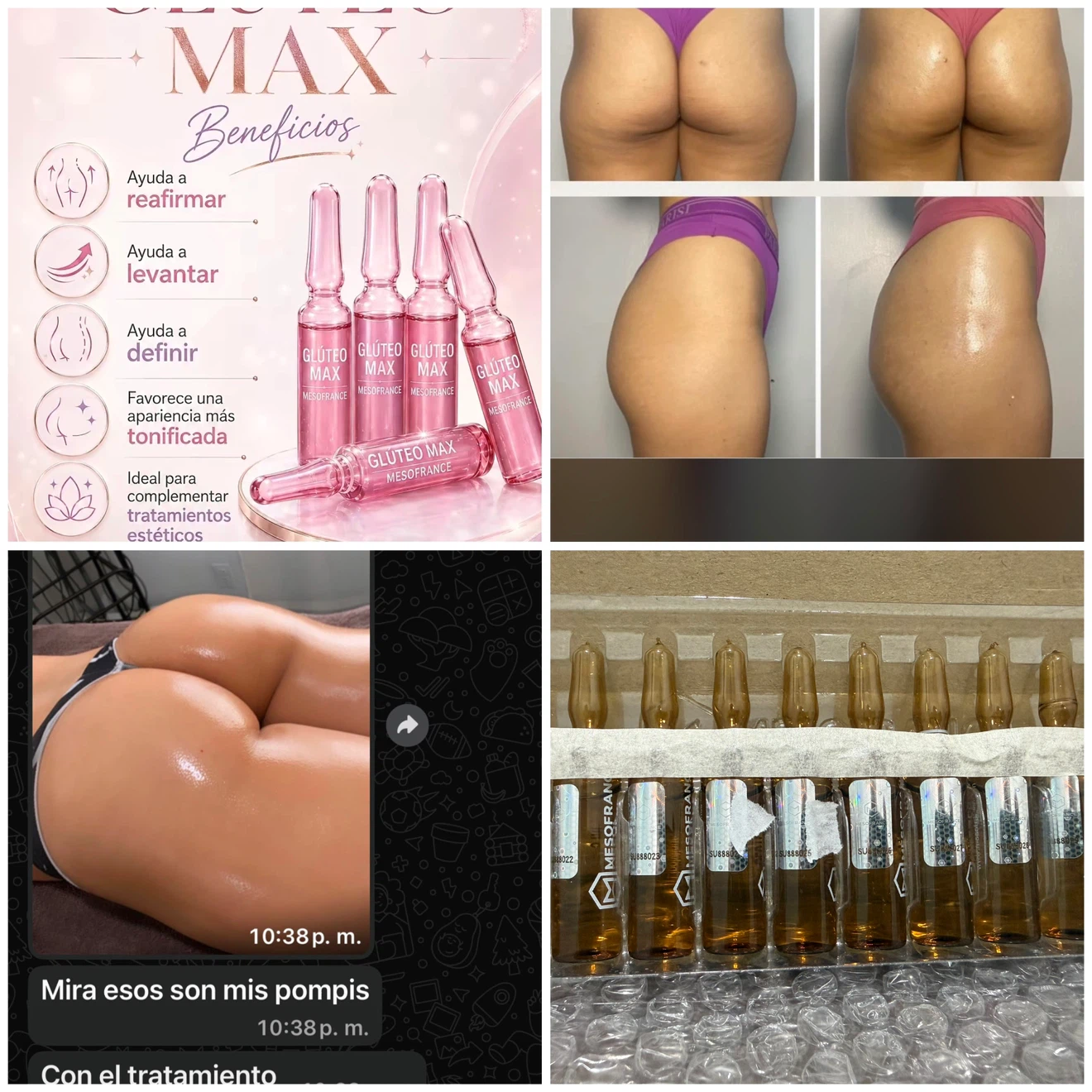 Mesofrance Glúteo Max Ampoules