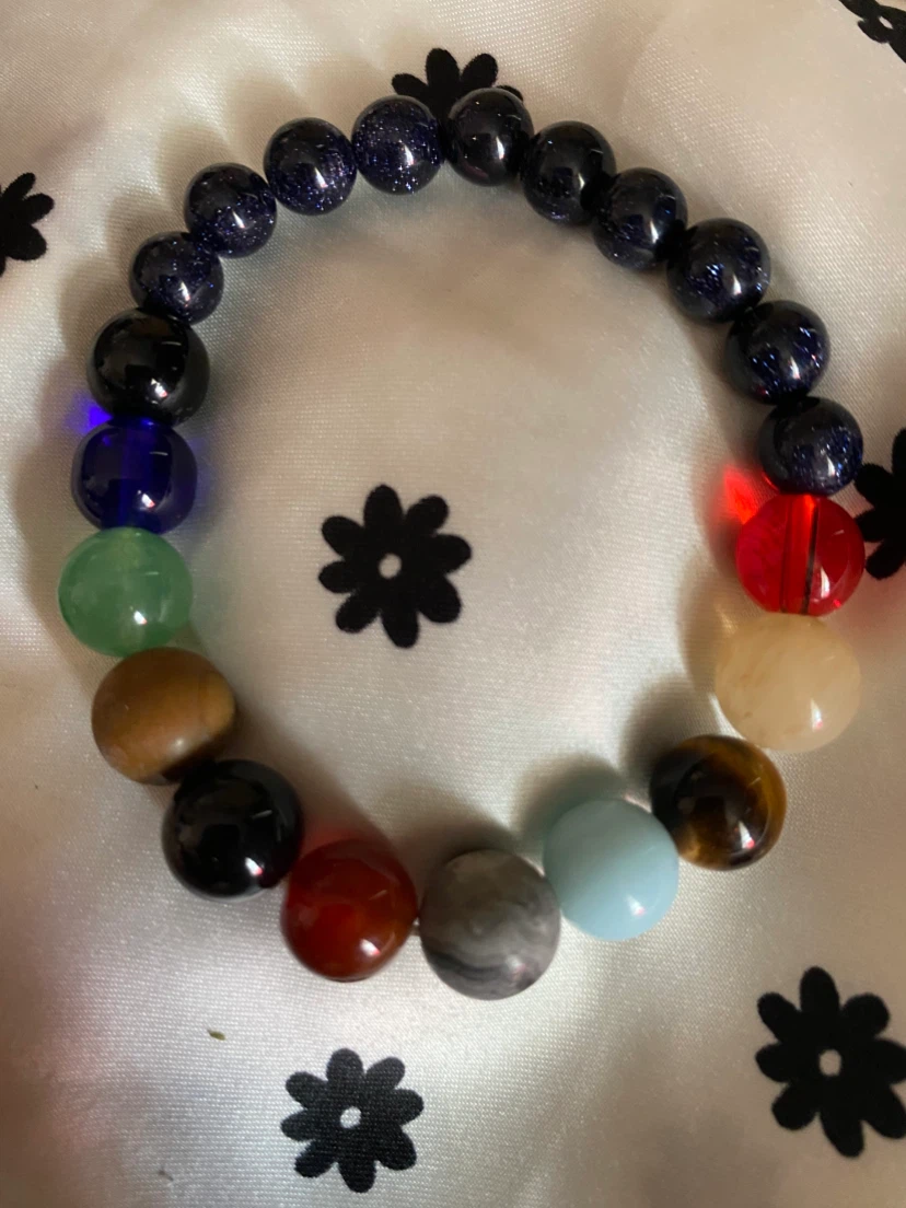 Beaded Bracelet with Assorted Gemstones