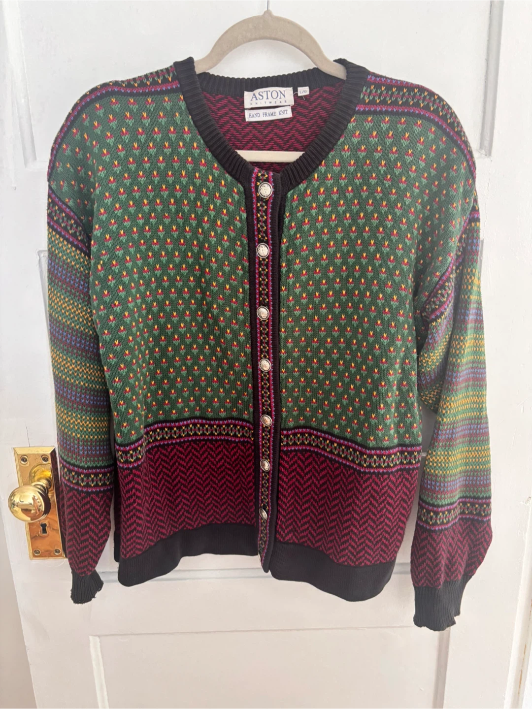 Aston Knitwear Hand Frame Knit Cardigan