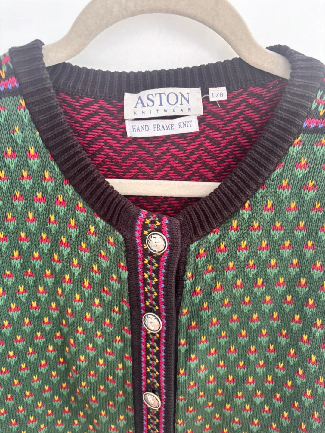 Aston Knitwear Hand Frame Knit Cardigan - photo 2