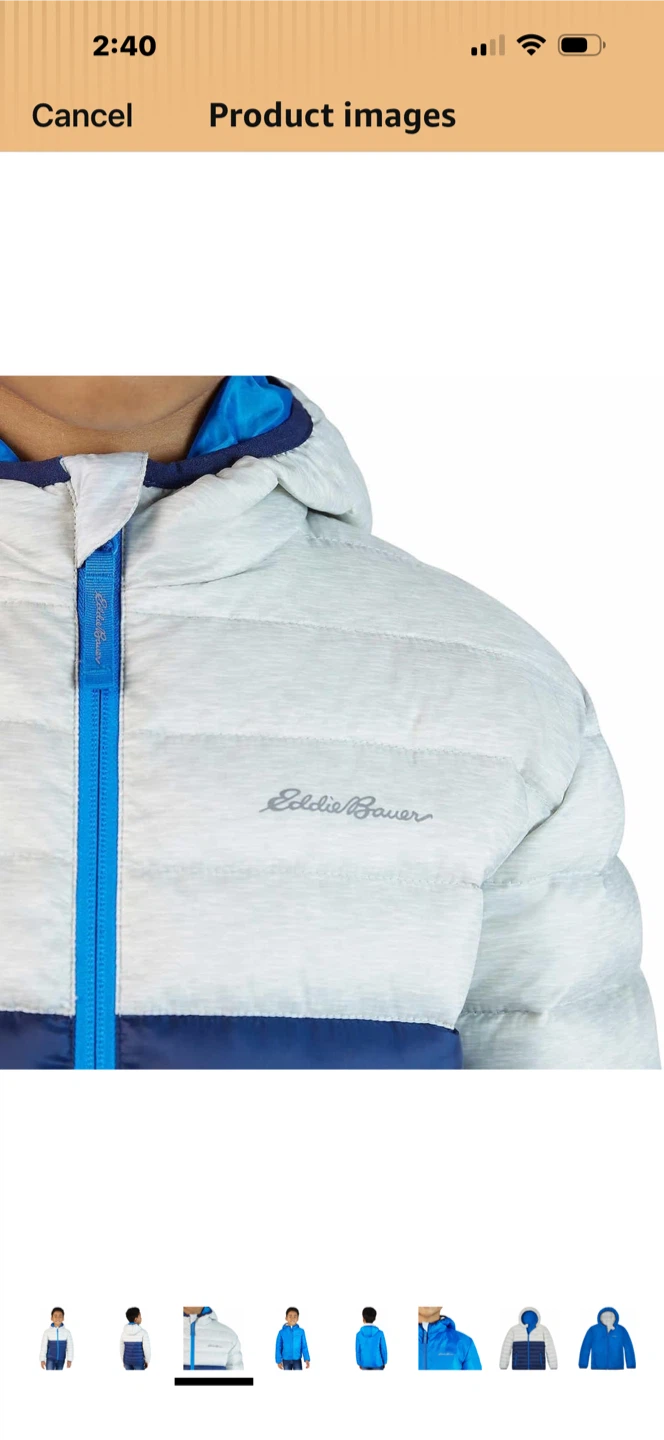 Eddie Bauer Youth Reversible light Jacket S 7/8 - photo 2