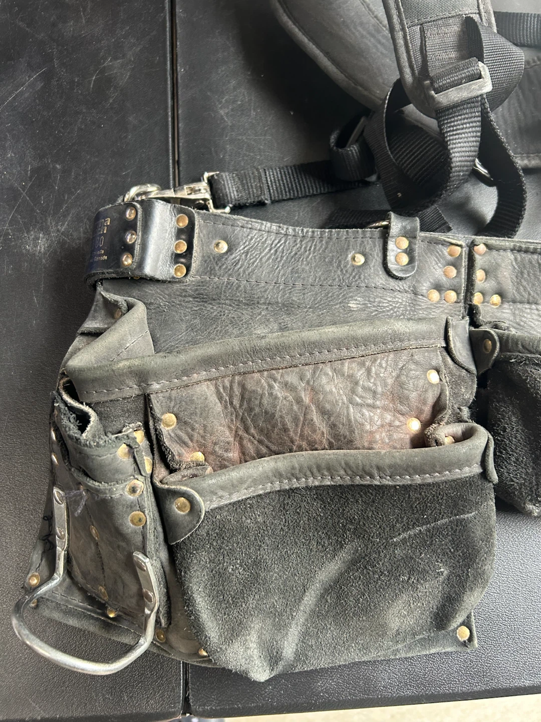 Leather The Beast Tool Belt with Suspenders - photo 2