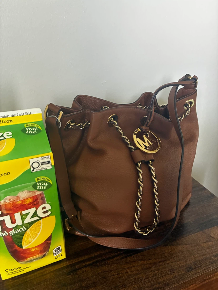Michael Kors Brown Leather Bucket Bag - photo 2