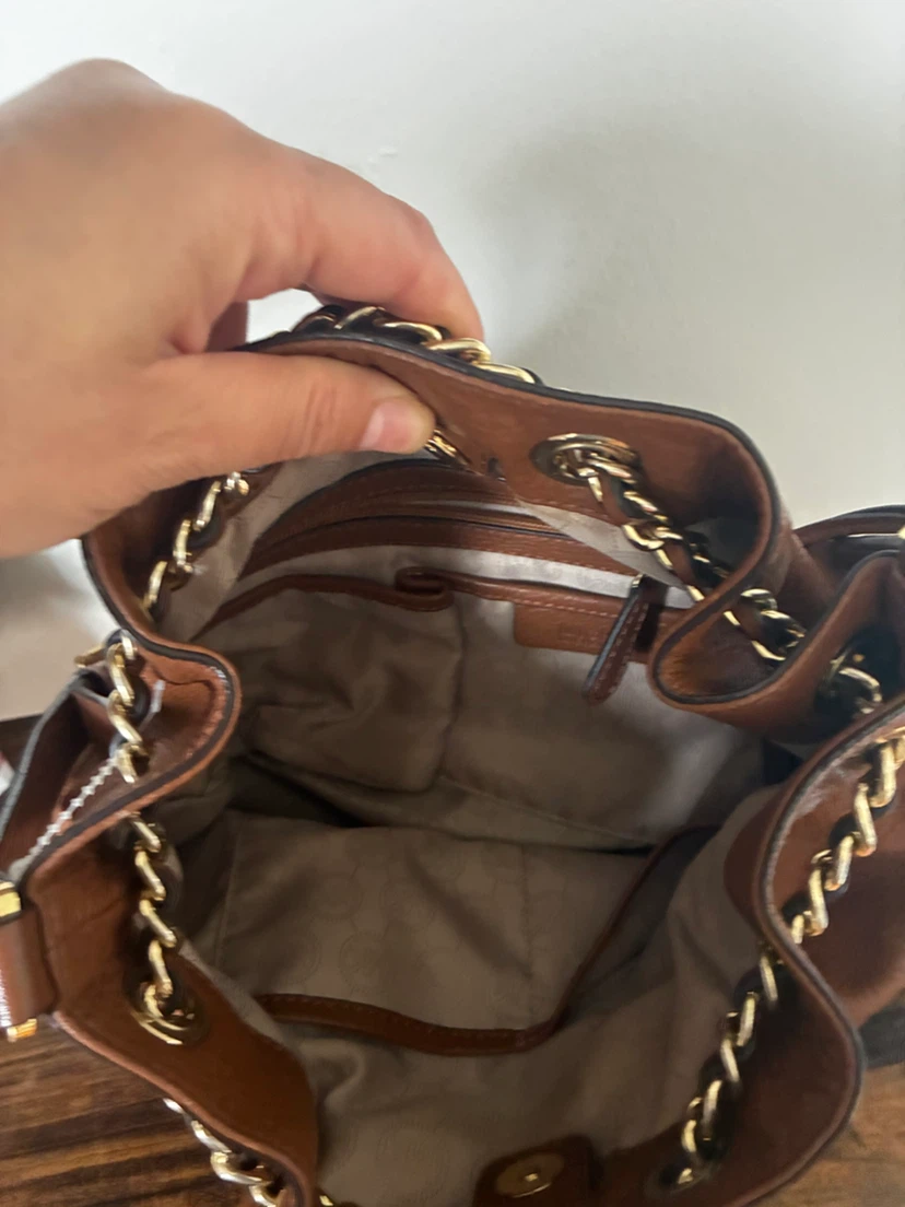 Michael Kors Brown Leather Bucket Bag - photo 3