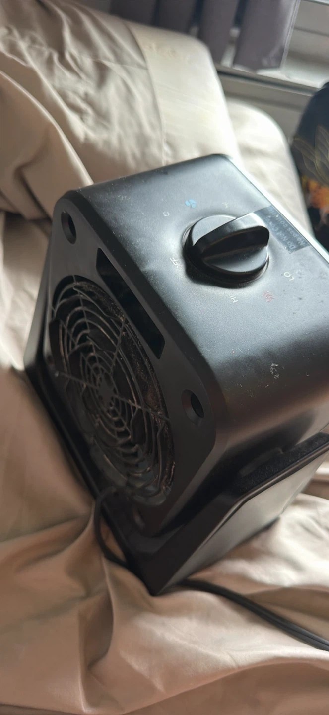 Black Portable Electric Heater & Fan - photo 3