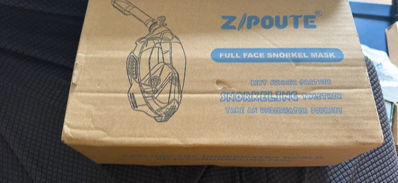 Z/POUTE Full Face Snorkel Mask XL Blue - photo 2